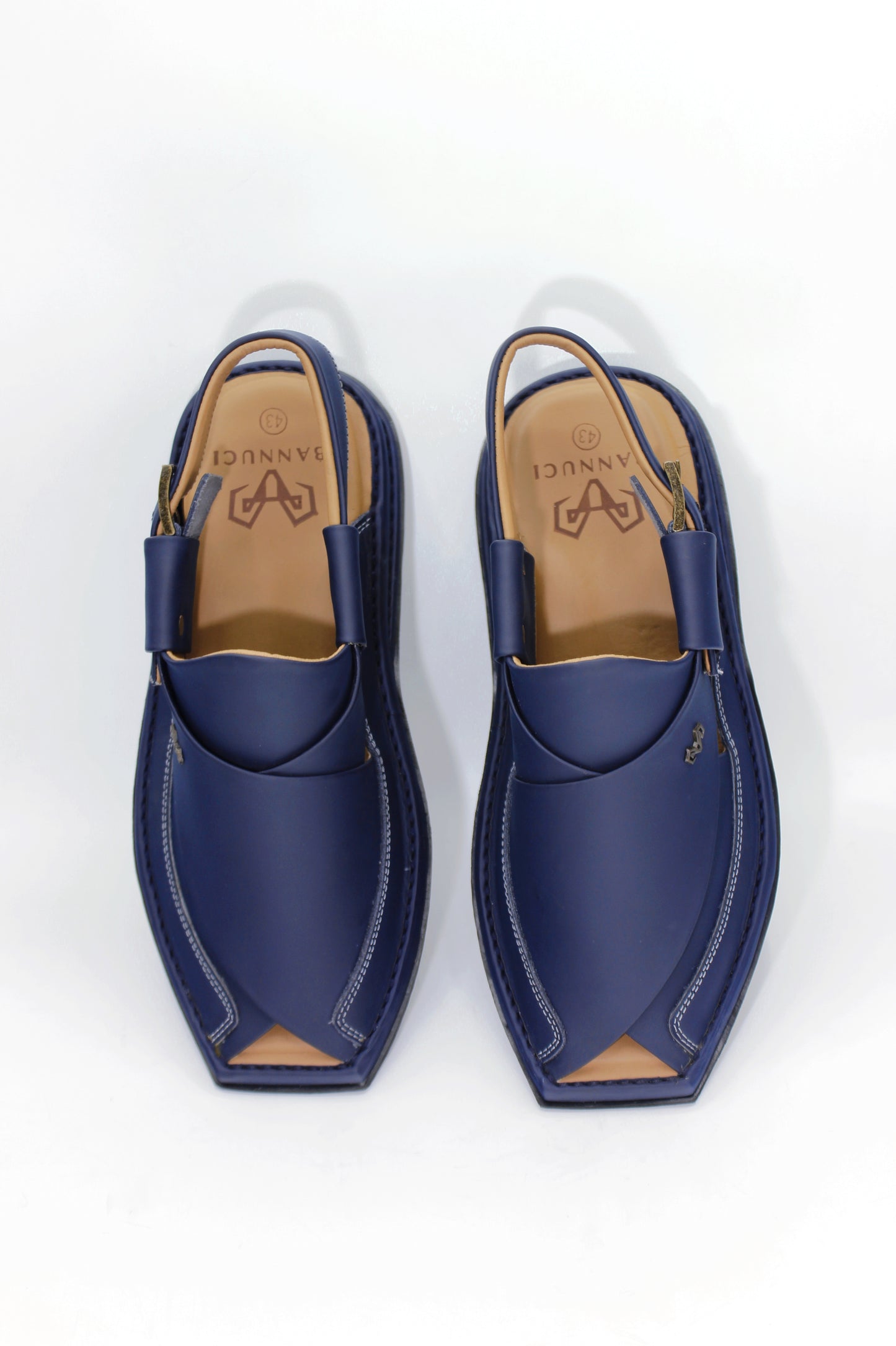 Luxury Zalmi Blue Peshawari Chappal