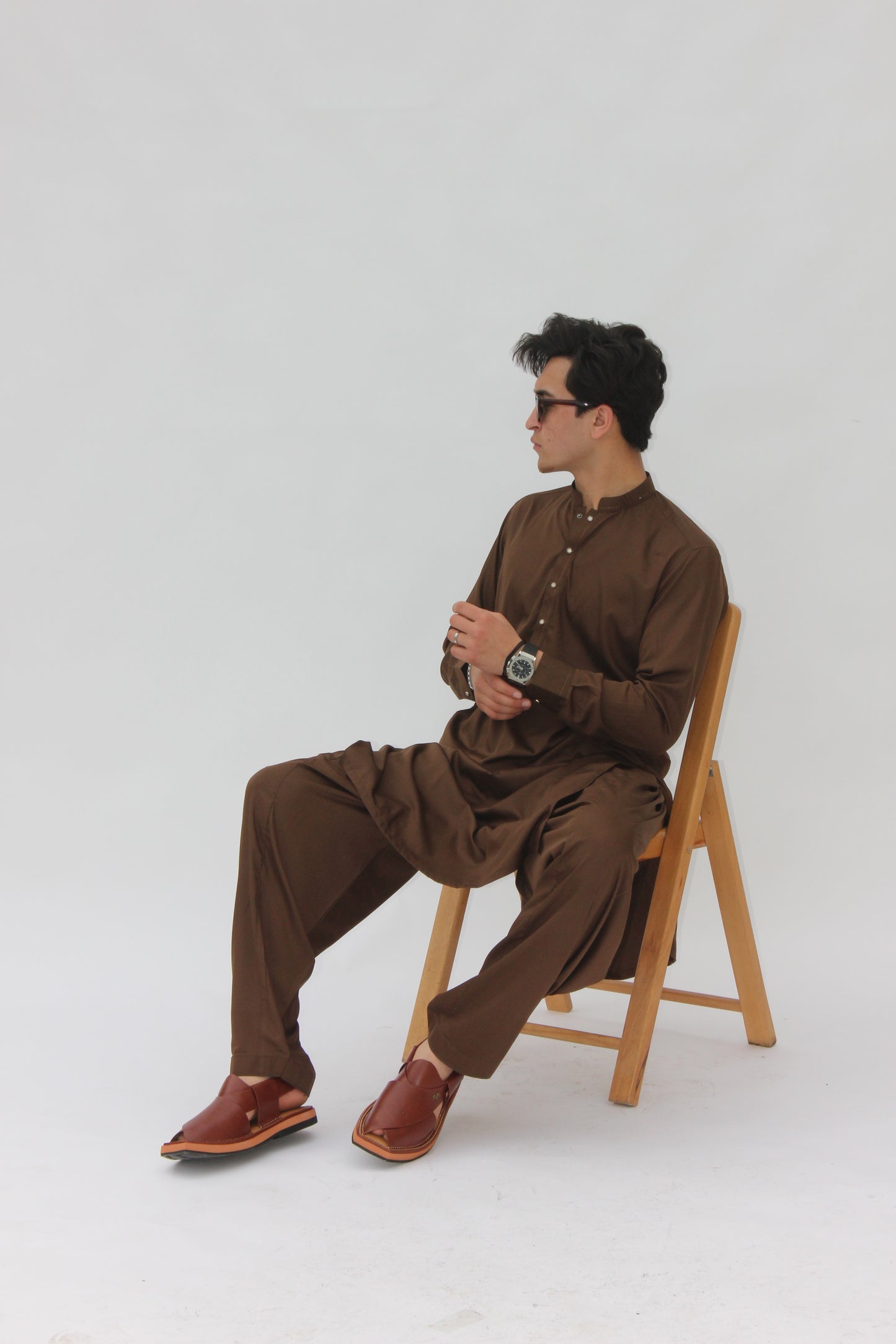 Premium Quality Rustic Mocha Kurta Shalwar