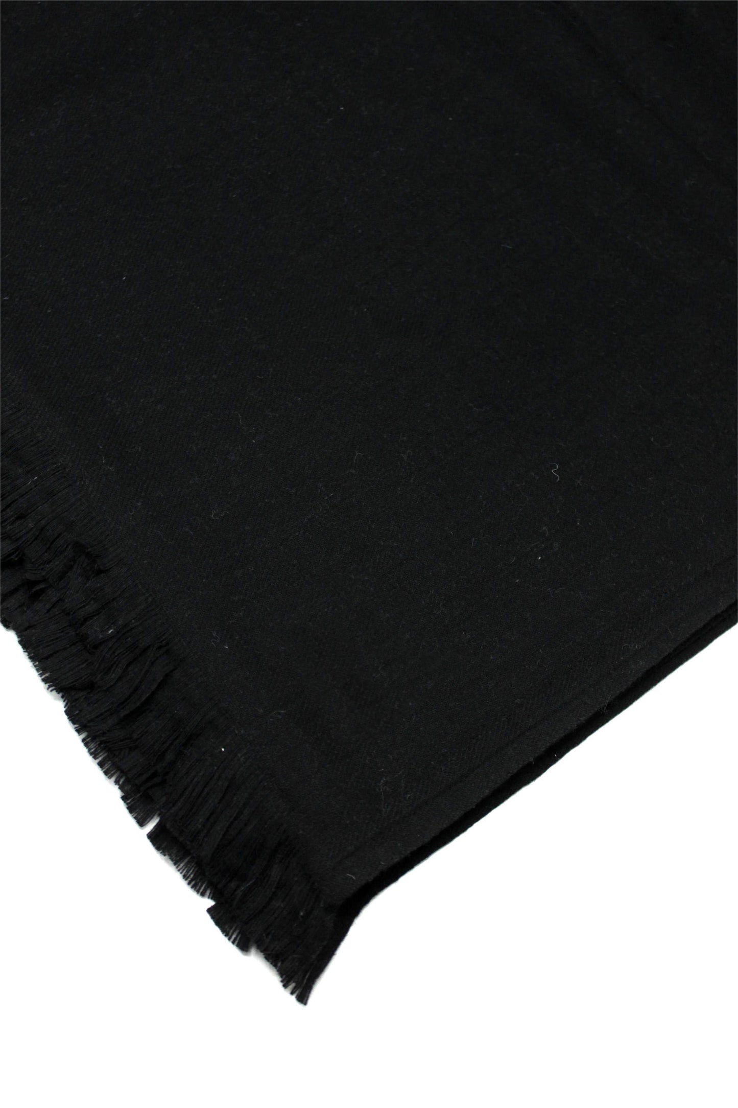 Premium Quality Pure Black Woolen Blend Shawl