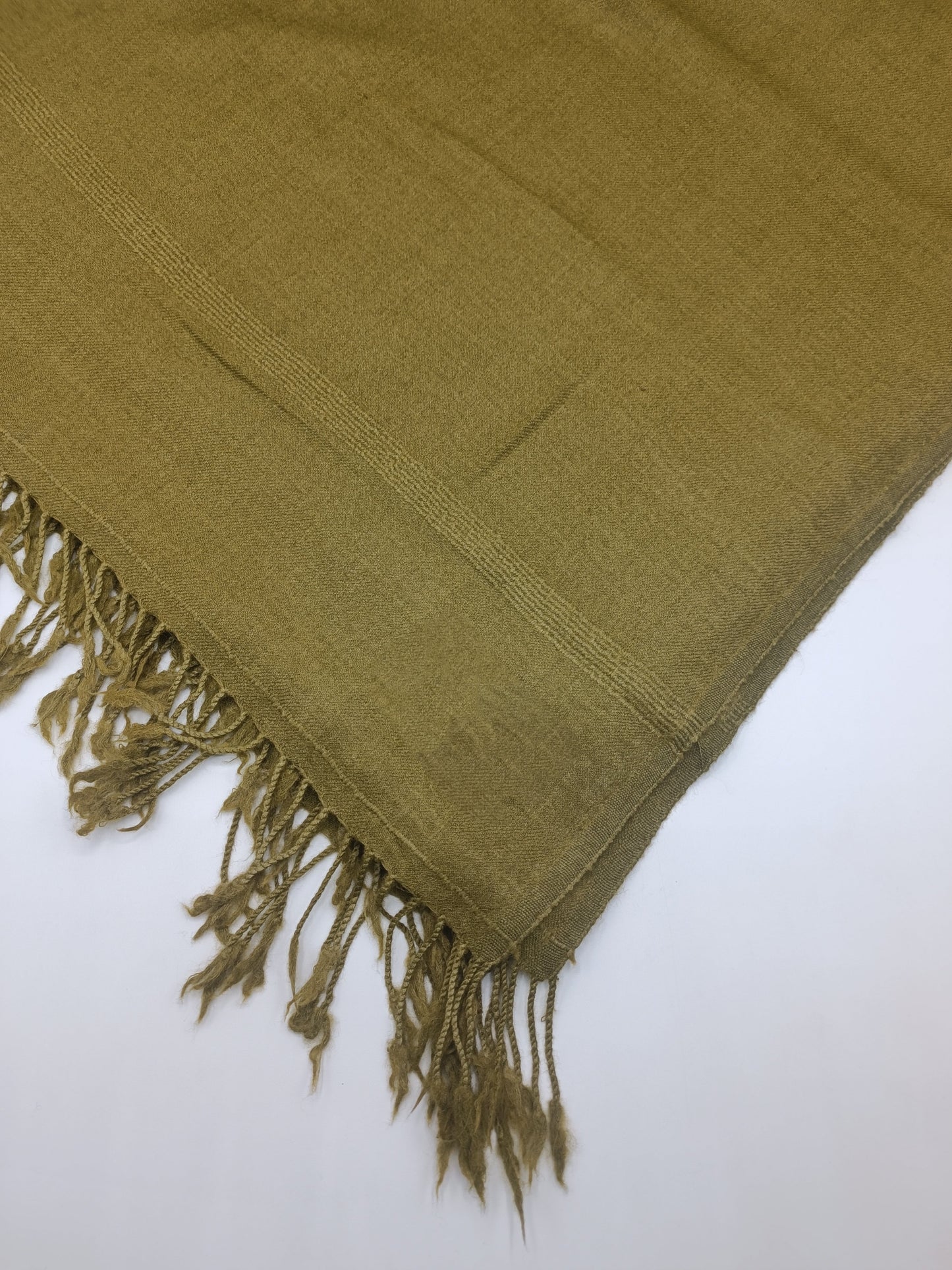 Premium Quality Hena Color Plain Pure Woolen Shawl