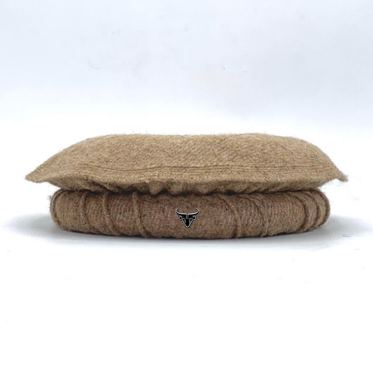 Luxury Hand Made Pure Woolen Mustard Color Chitrali Pakol Cap