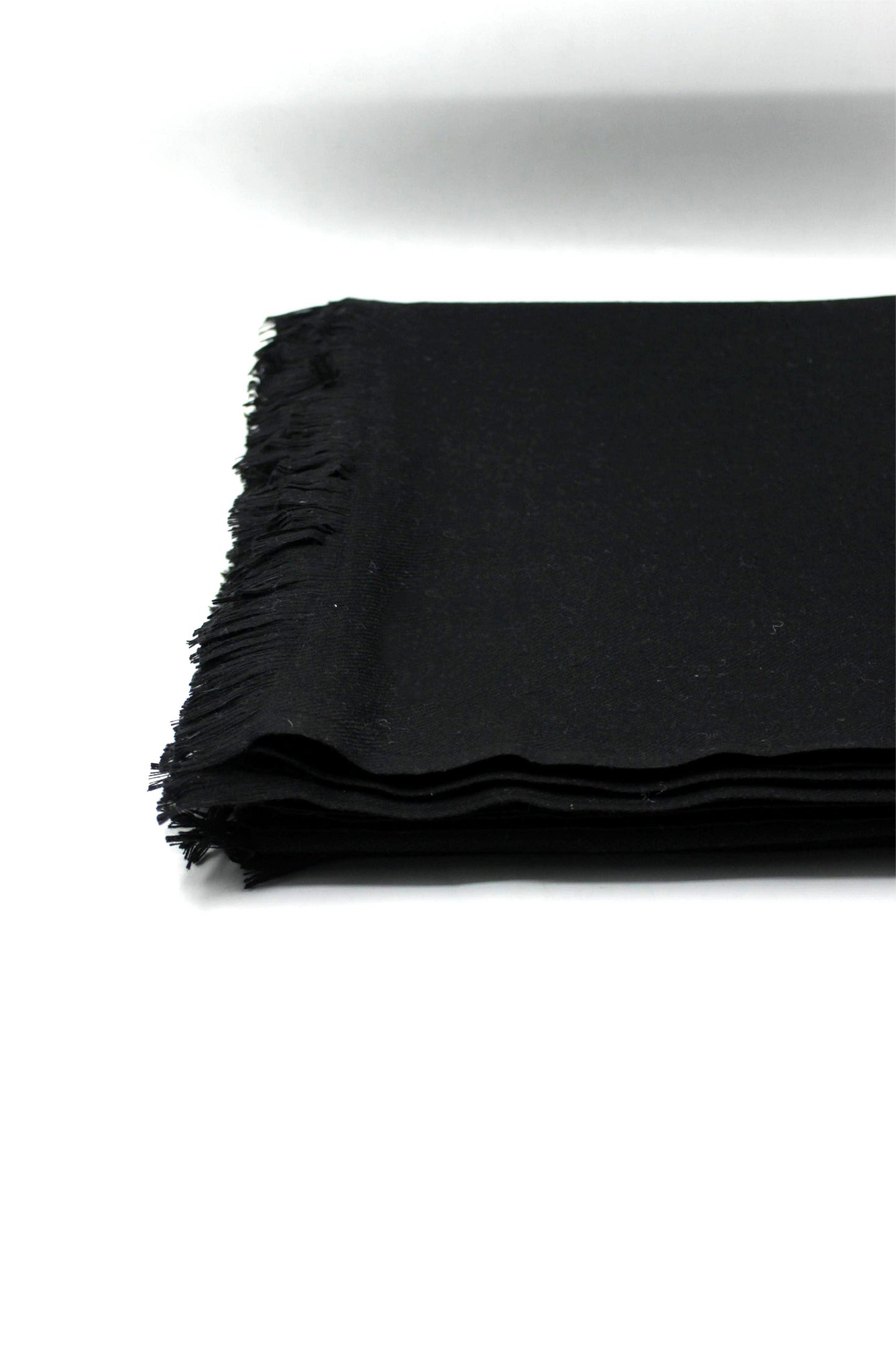 Premium Quality Pure Black Woolen Blend Shawl