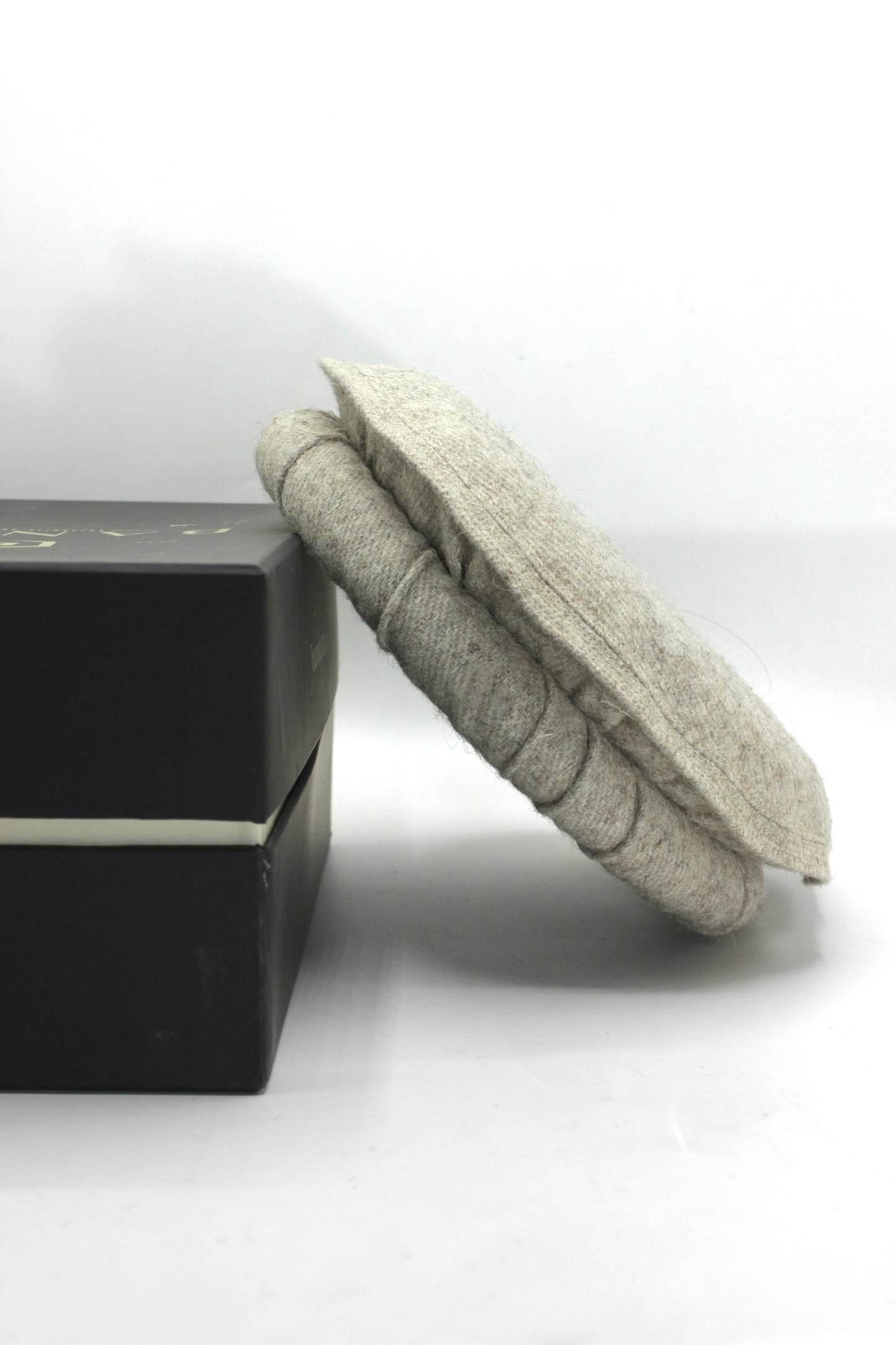 Luxury Hand Made Pure Woolen Beige Chitrali Pakol Cap