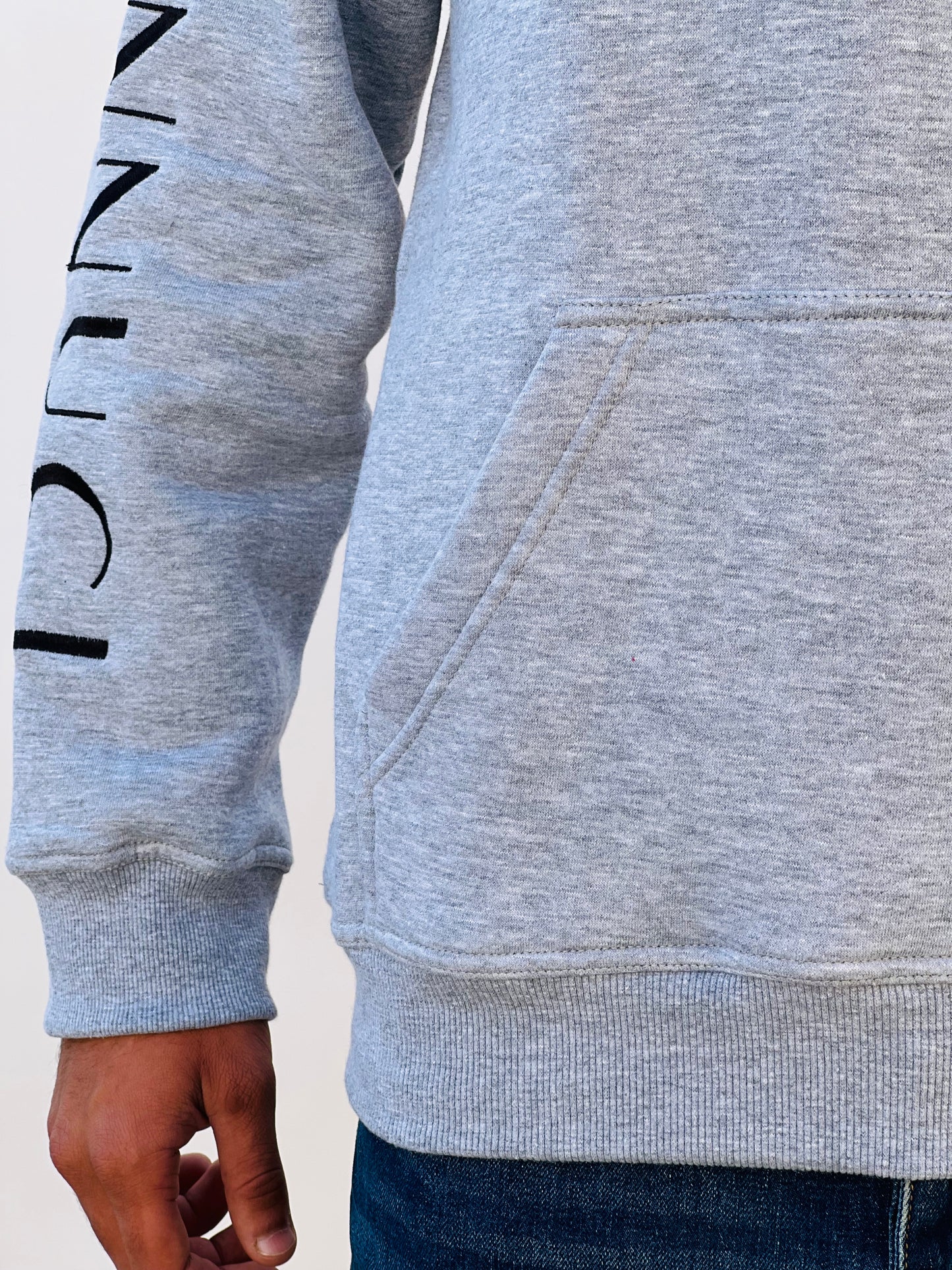 Classic Light Gray Hoodie By Bannuci