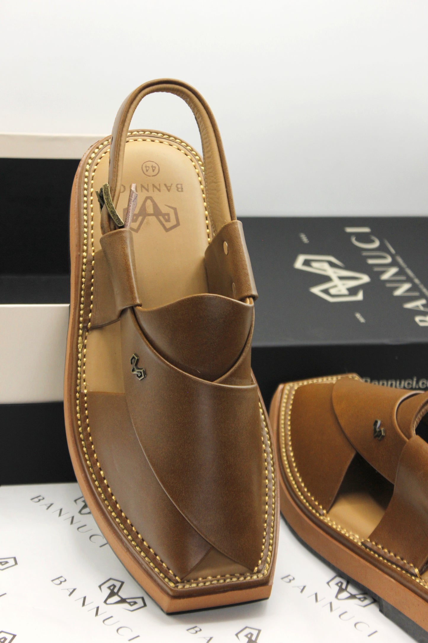 Luxury Mustard Peshawari Kaptaan Chappal
