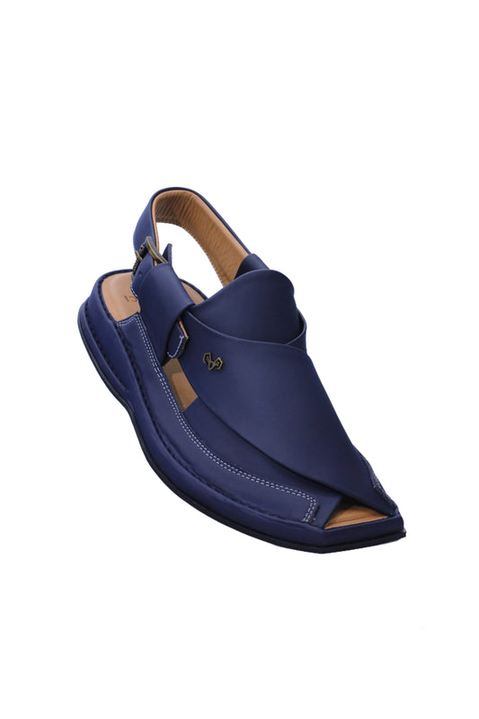 Luxury Zalmi Blue Peshawari Chappal