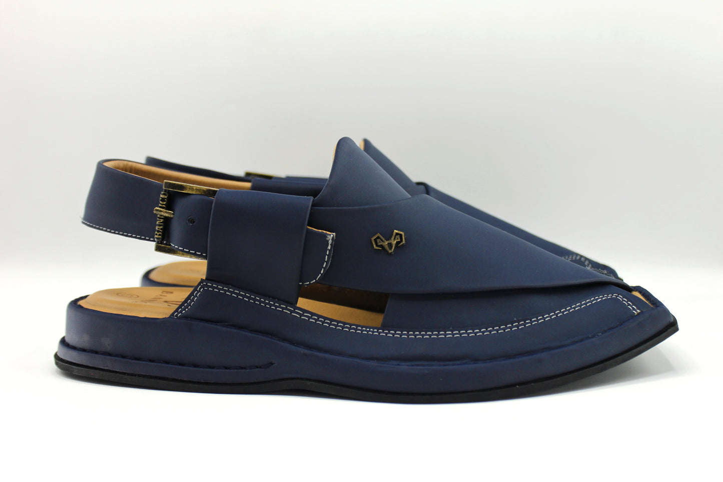 Luxury Zalmi Blue Peshawari Chappal