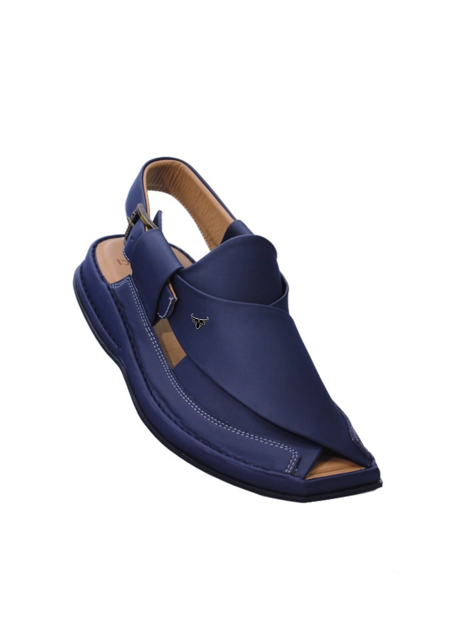 Luxury Zalmi Blue Peshawari Chappal