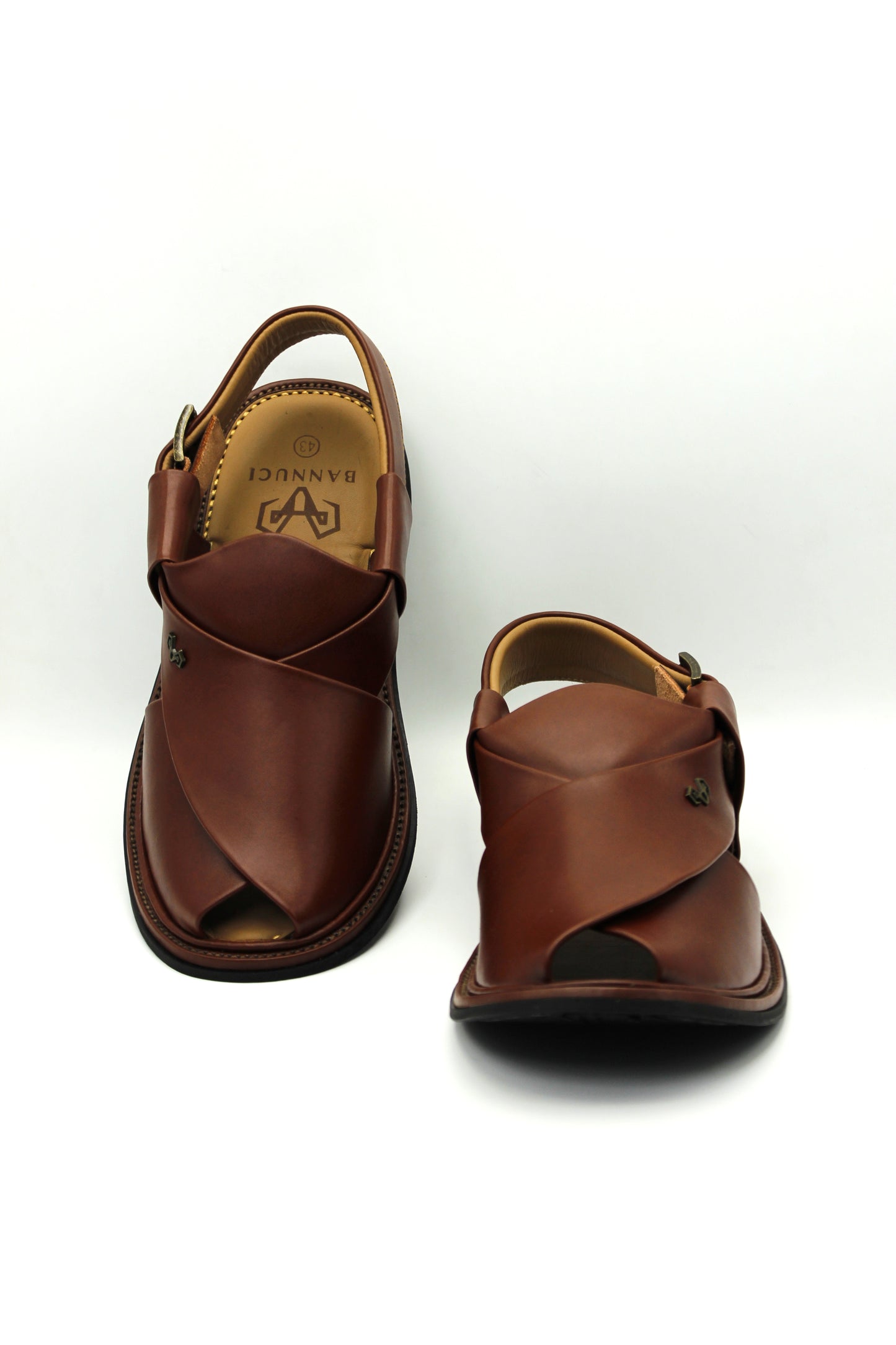 Luxuy Round Shape Red Maroon Peshawari Chappal