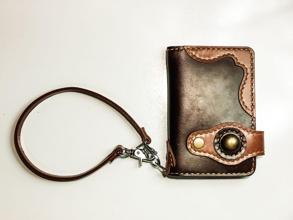 PREMIUM LEATHER HAND-MADE CHOCOLATE AND TAN BROWN LONG WALLET BY BANNUCI
