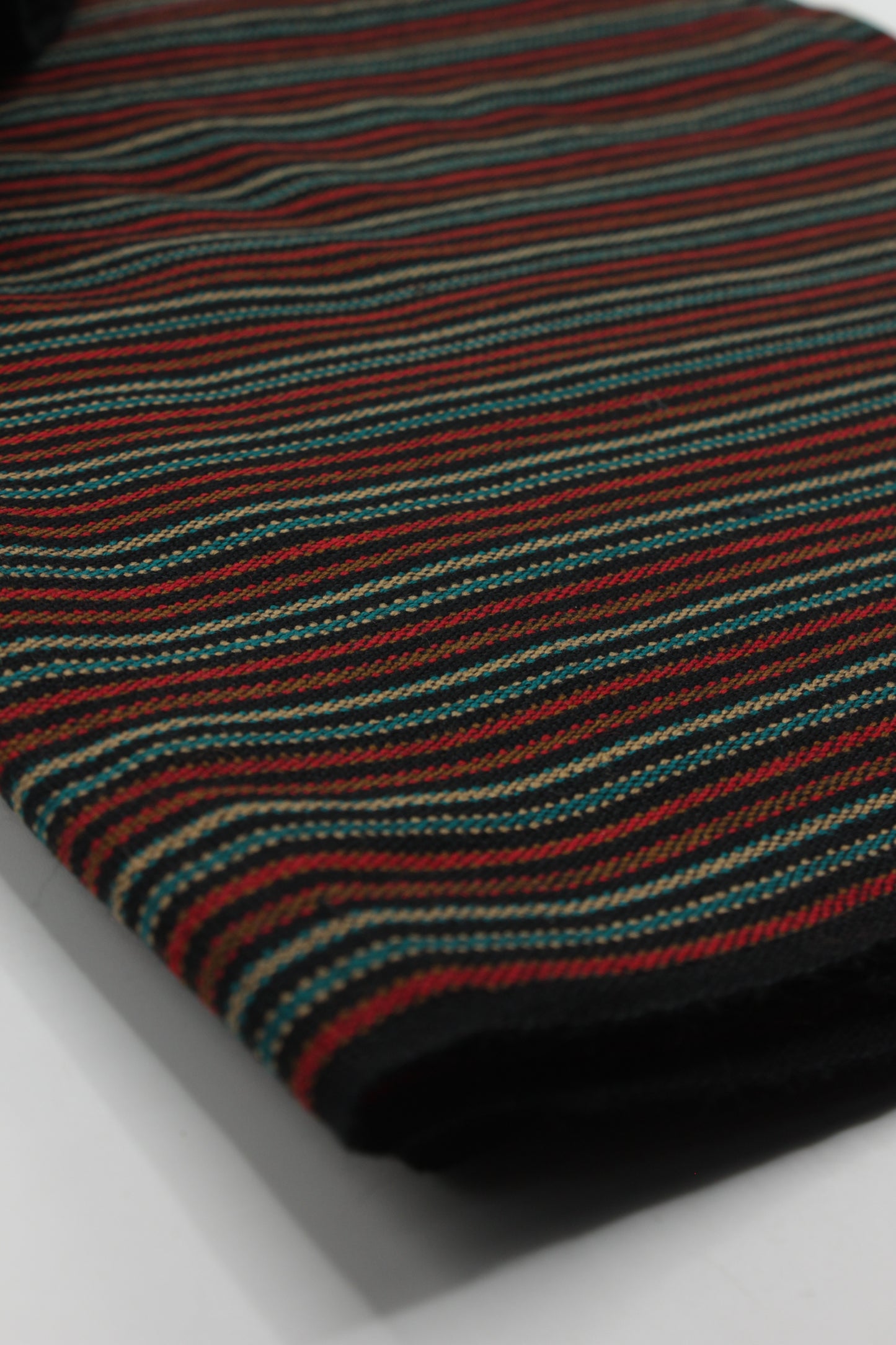 PREMIUM QUALITY BLACK WITH SKY LINE PURE WOOLEN SUIT FOR WOMEN