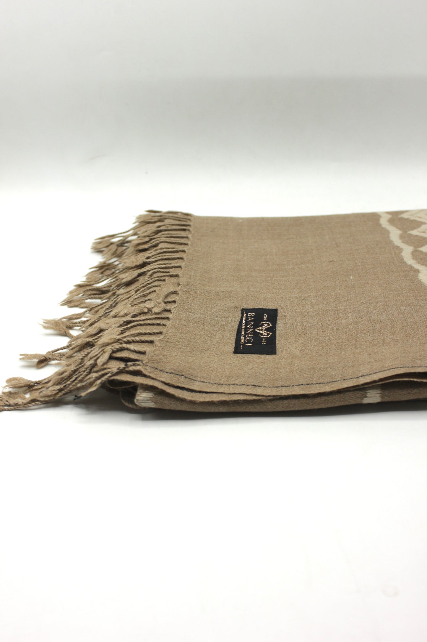 PREMIUM QUALITY BROWN EMBROIDERED WOOLEN SHAWL FOR WOMEN