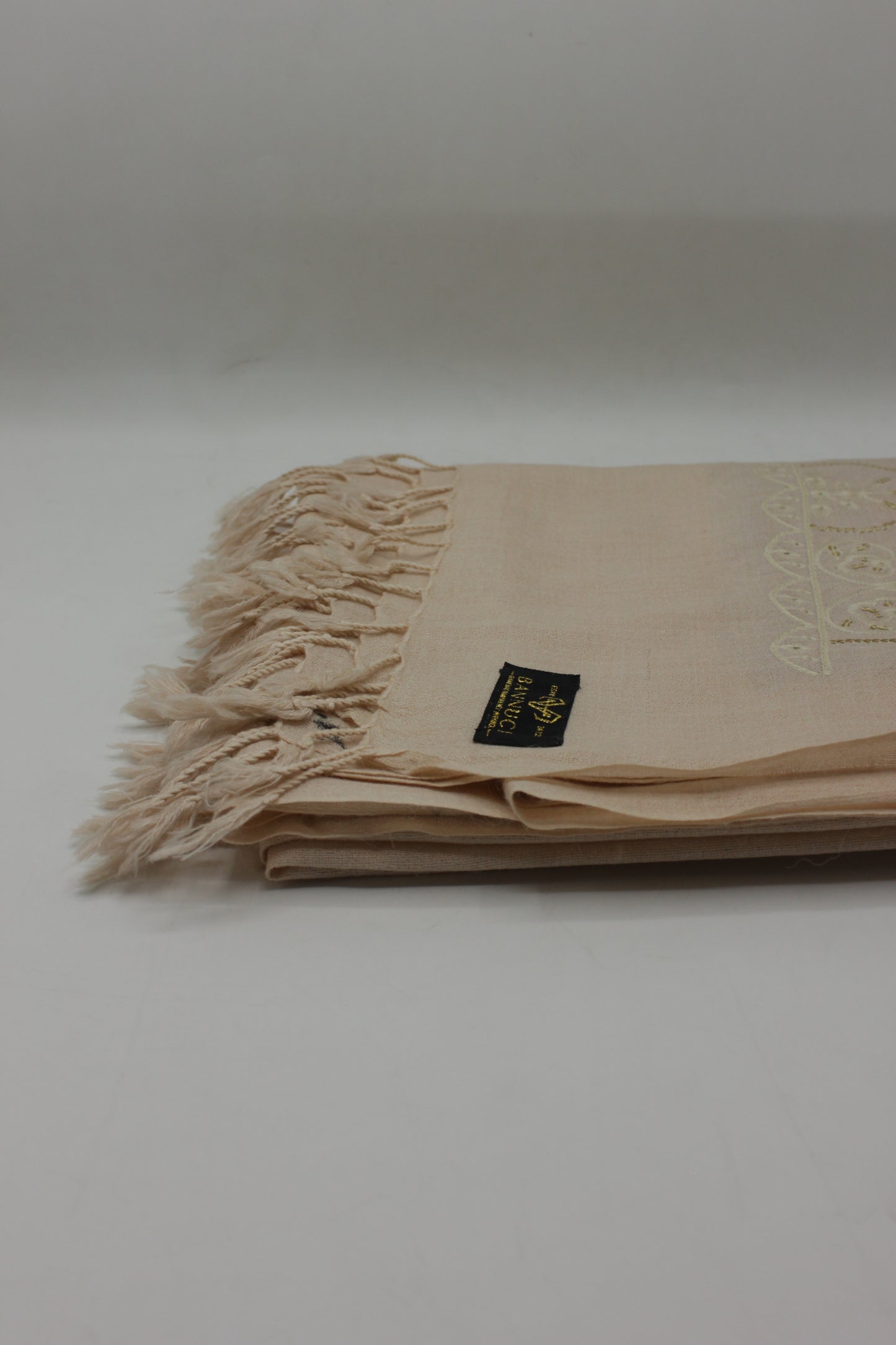 PREMIUM QUALITY LIGHT PINK EMBROIDERED WOOLEN SHAWL FOR WOMEN