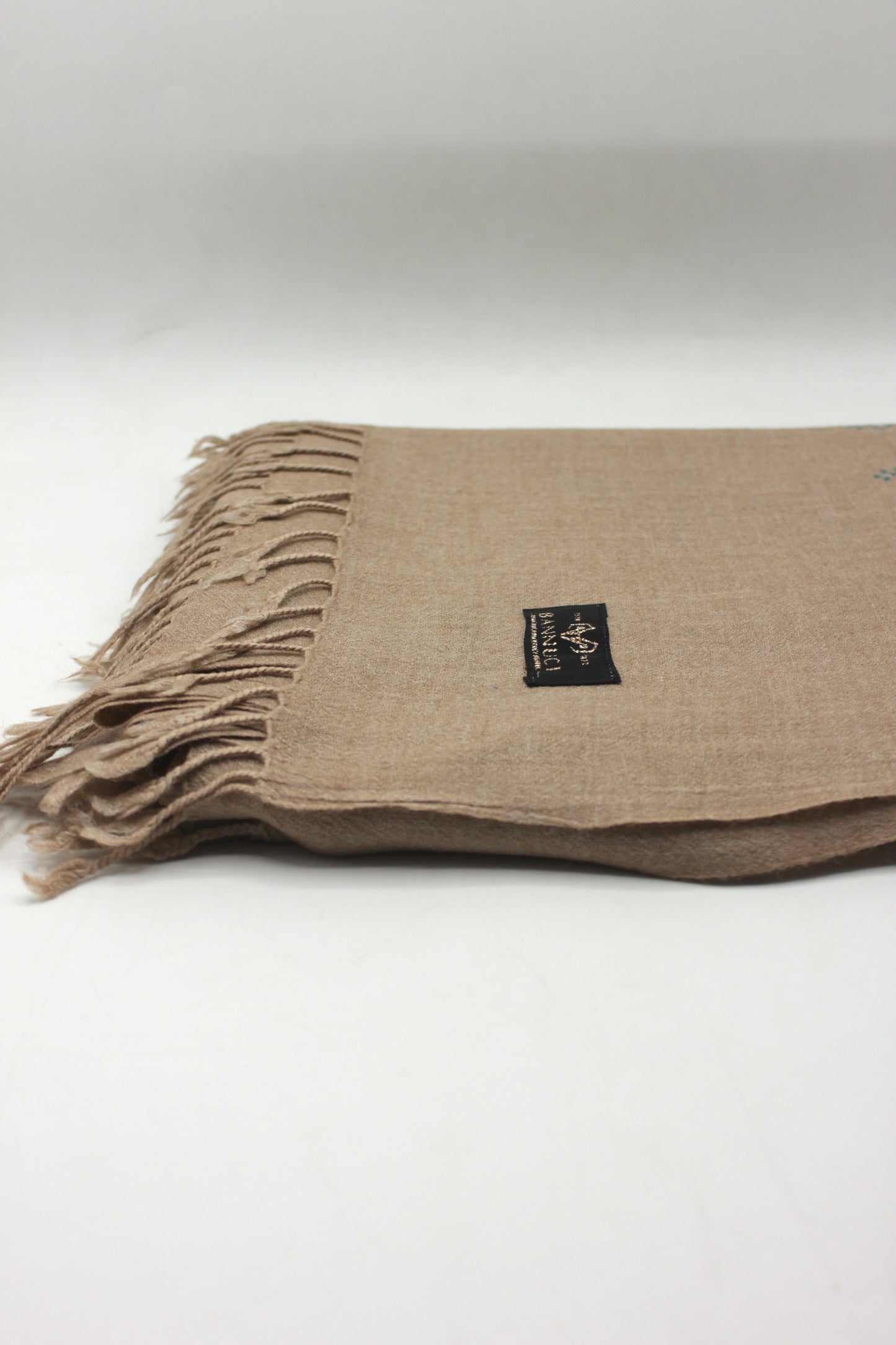 PREMIUM QUALITY LIGHT PINK HAND  EMBROIDERY WOOLEN SHAWL FOR WOMEN