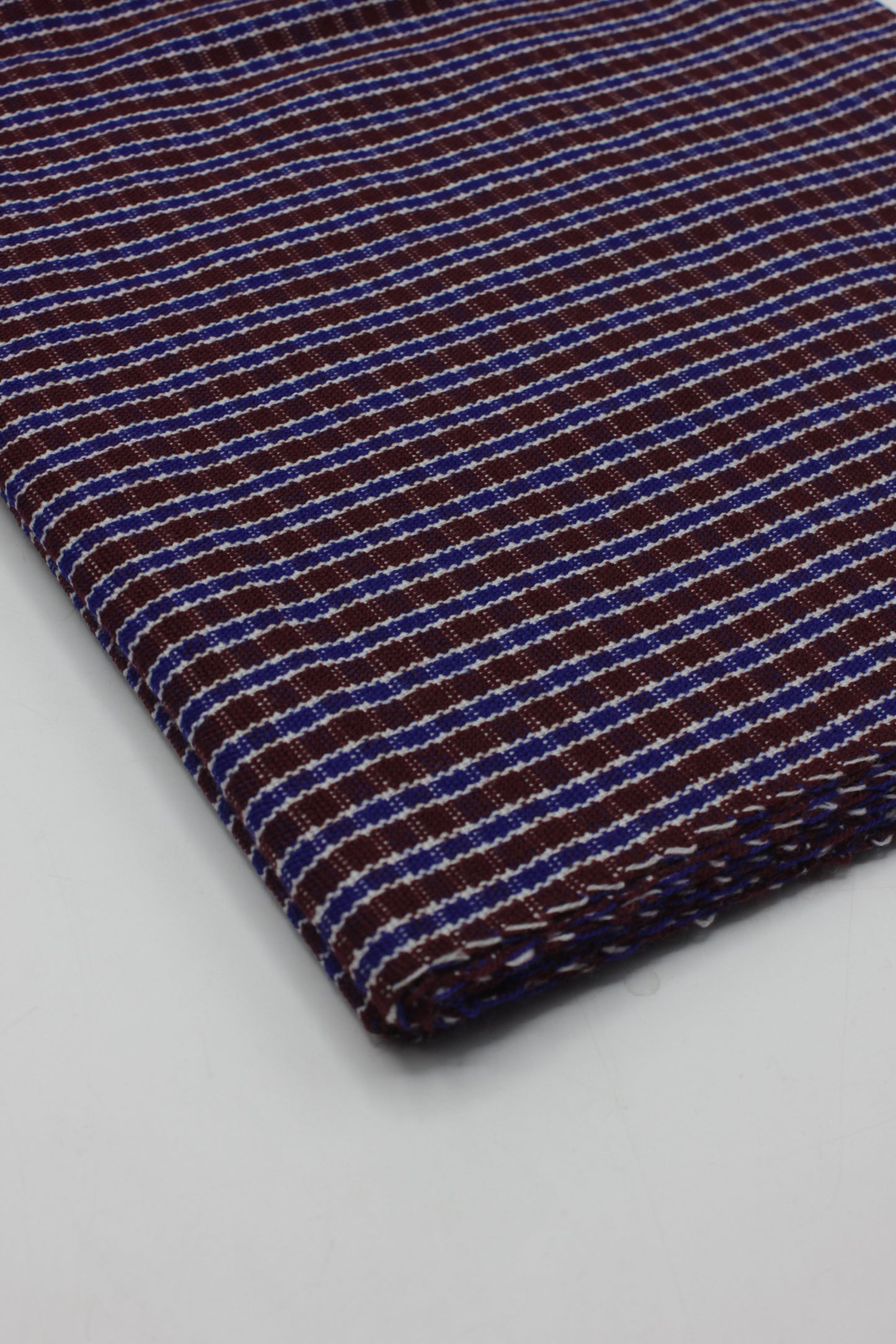 PREMIUM QUALITY MEROON WITH NAVY BORDER PURE WOOLEN SUIT FOR WOMEN