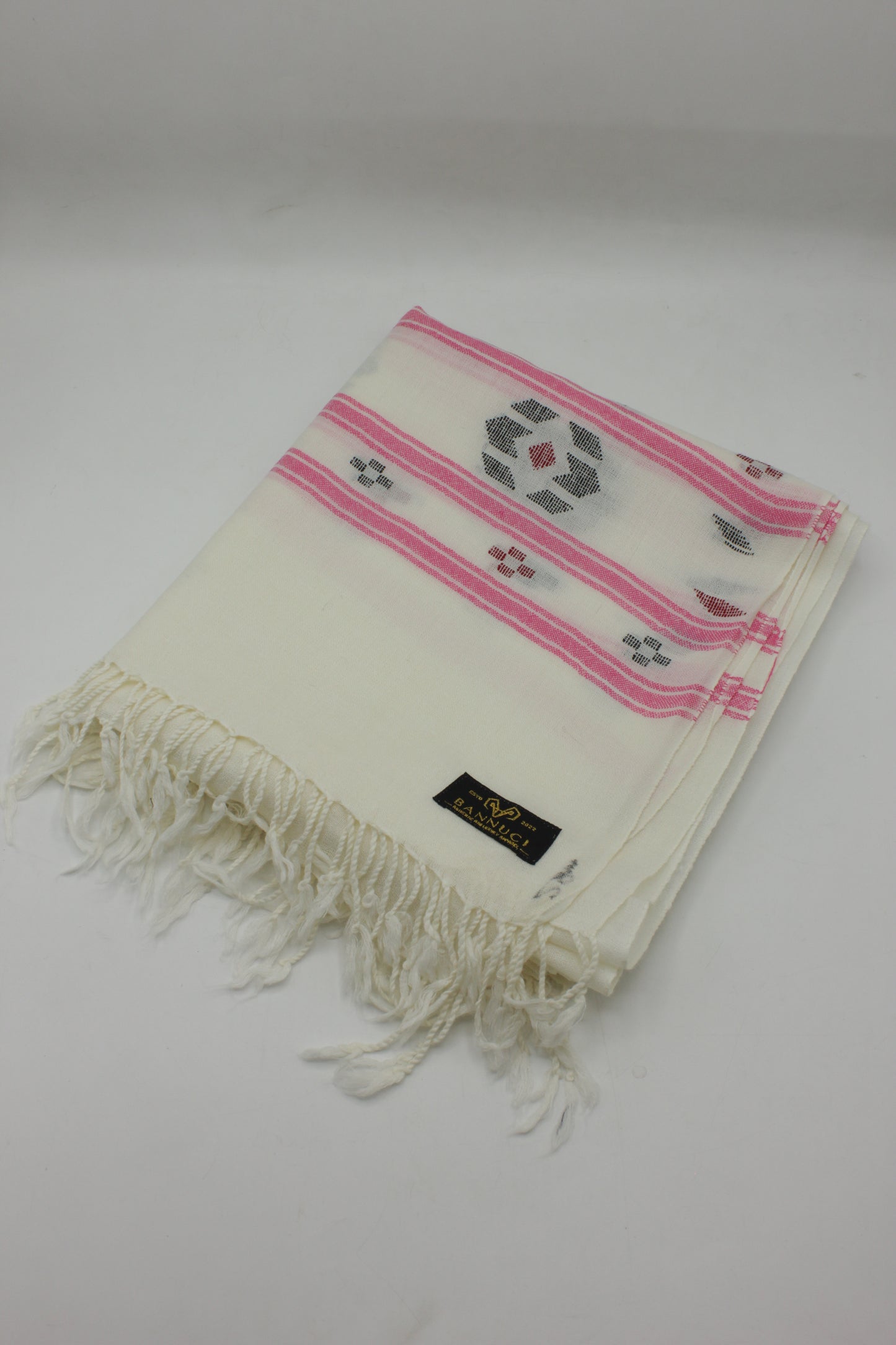 PREMIUM QUALITY OFF WHITE  MULTI COLOR WOOLEN SHAWL FOR WOMEN