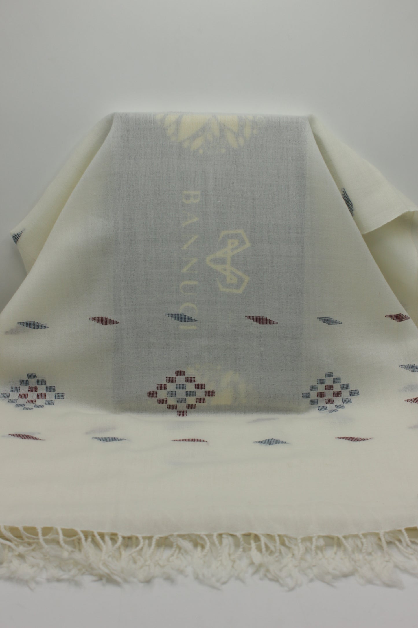 PREMIUM QUALITY OFF WHITE WOOLEN SHAWL FOR WOMEN