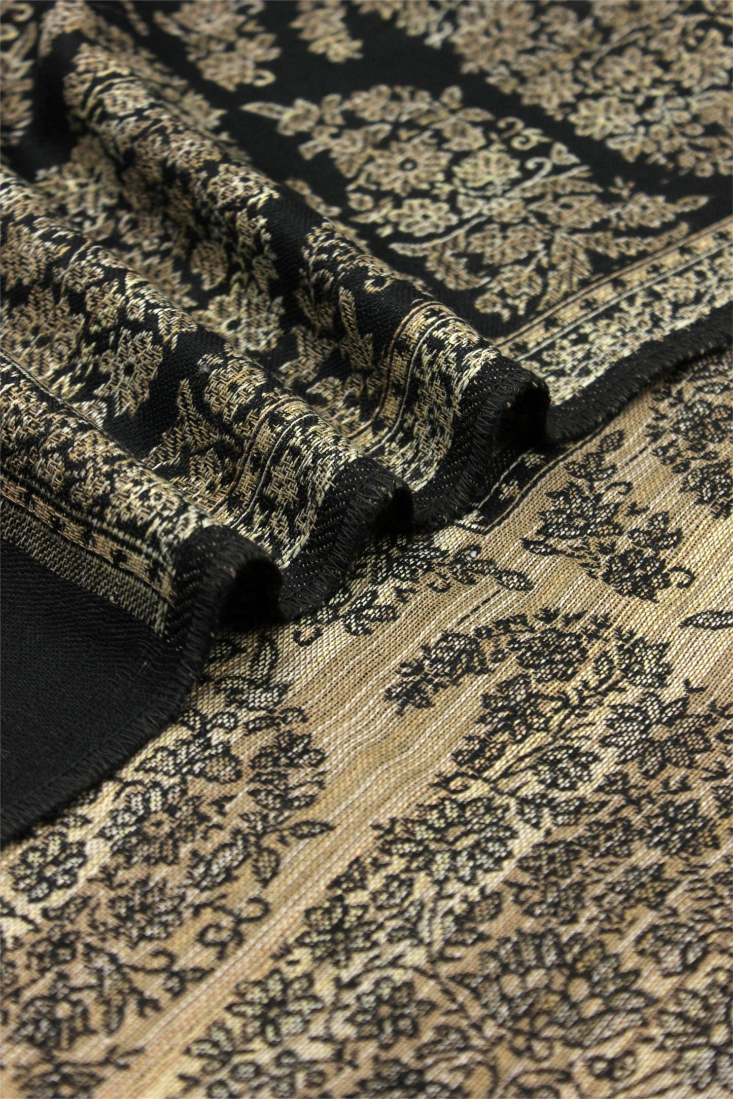 Premium Quaility Black Woven Pashmina Cashmere Shawl