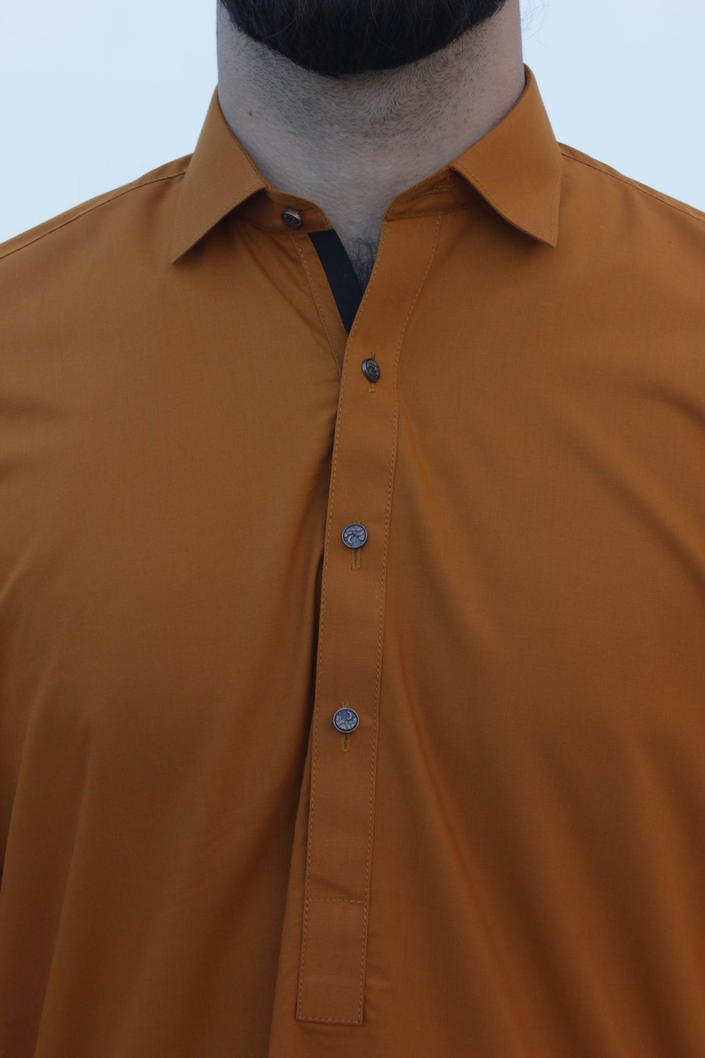 Premium Quality Autumn Ochre Kameez Shalwar