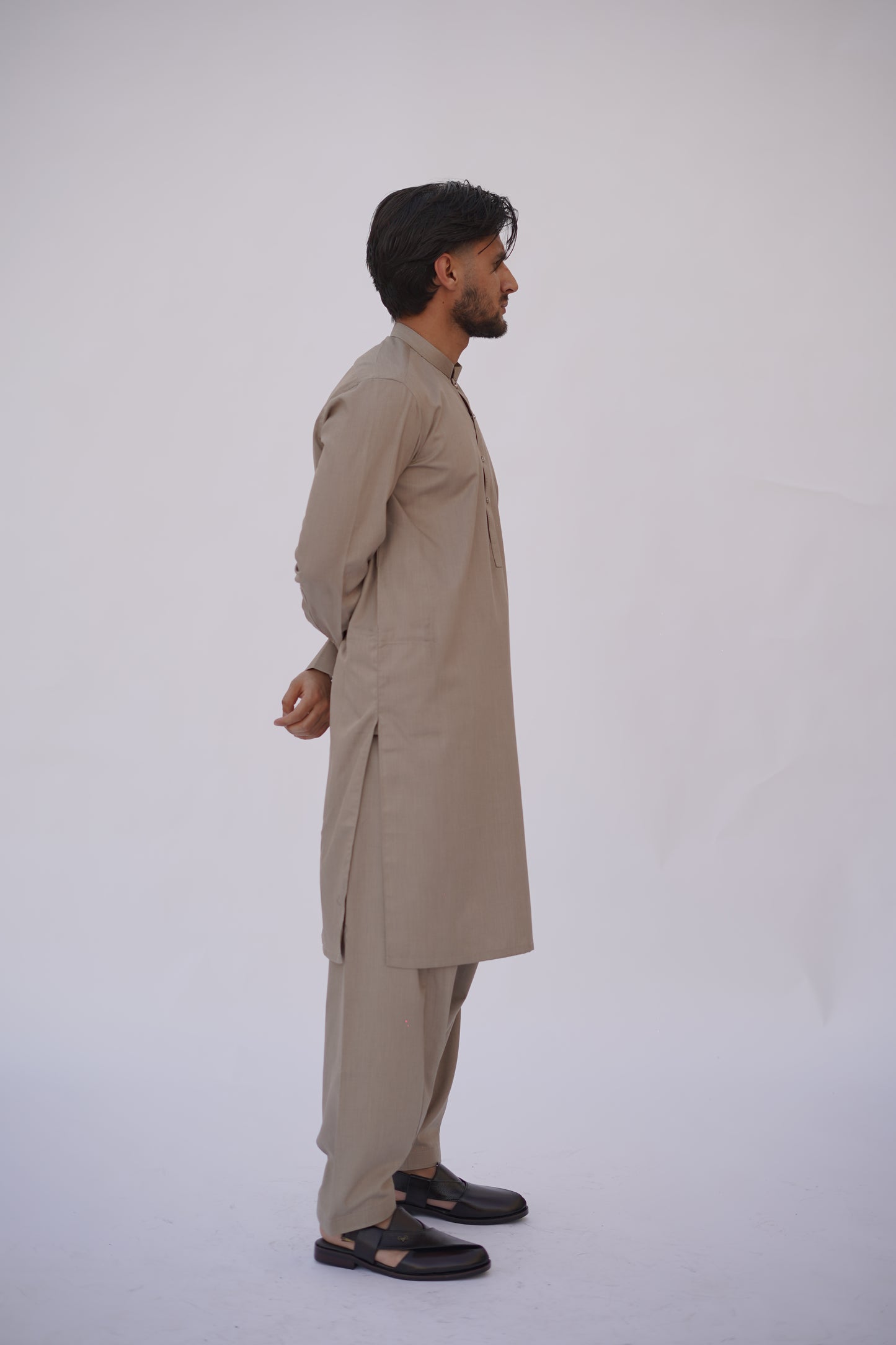 Premium Quality Classic Sandstone Kurta Shalwar