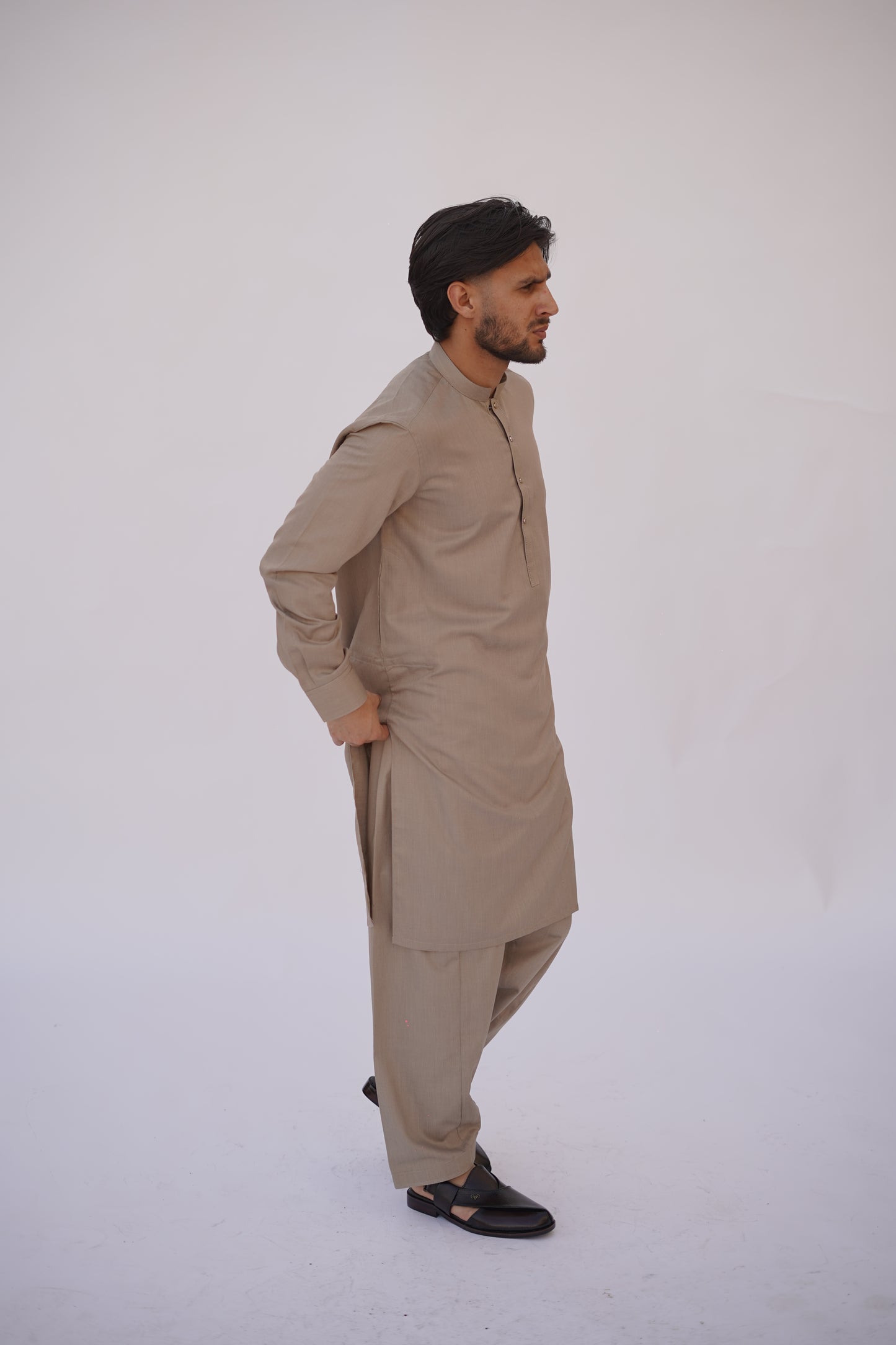 Premium Quality Classic Sandstone Kurta Shalwar