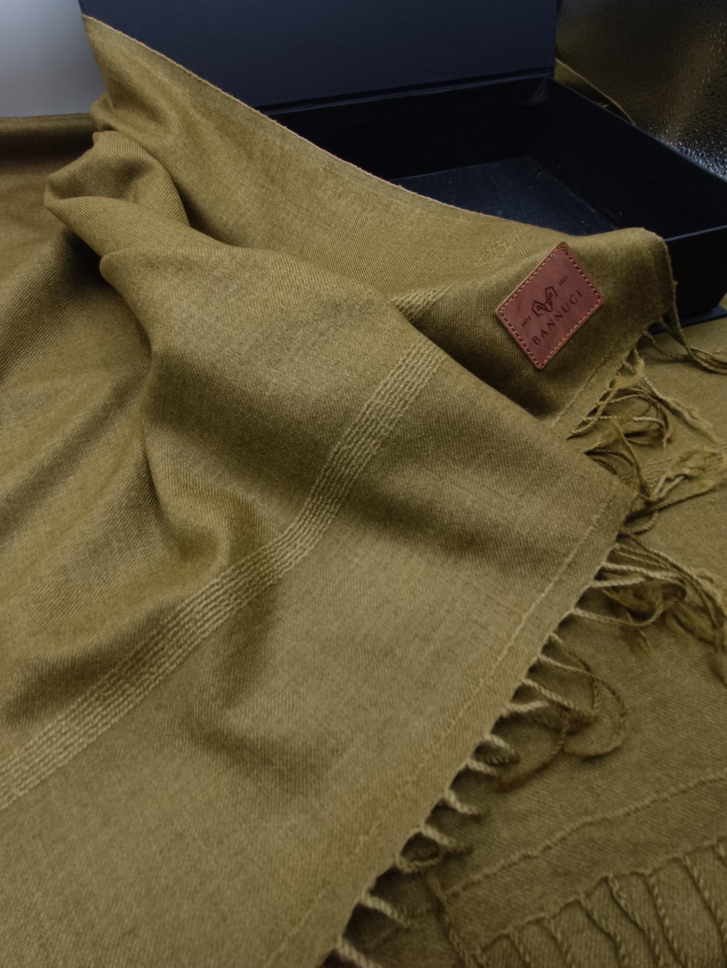 Premium Quality Hena Color Plain Pure Woolen Shawl