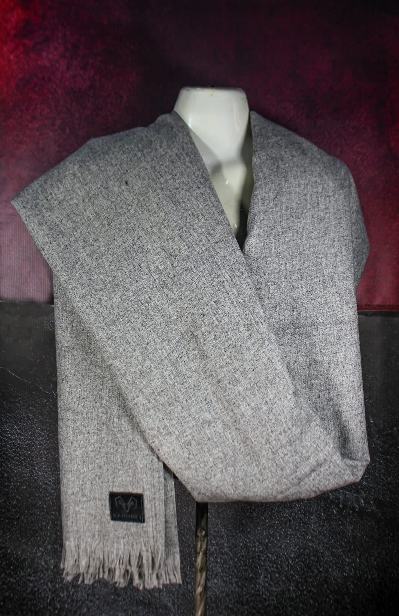 Premium Quality Light Beige Woolen Blend Shawl