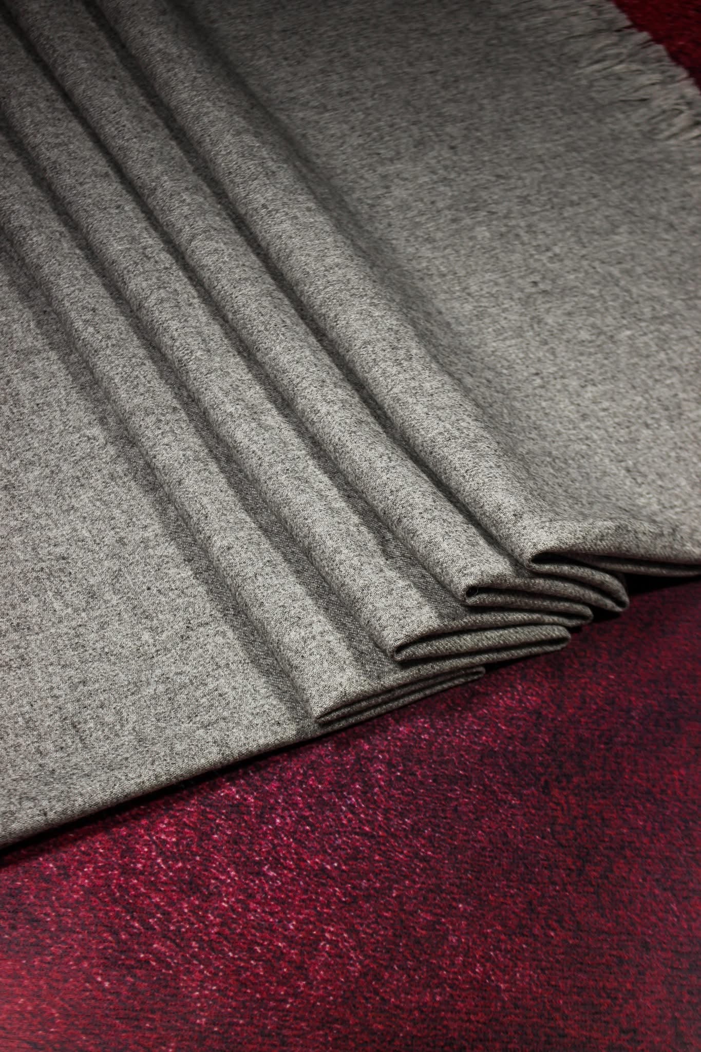 Premium Quality Light Beige Woolen Blend Shawl