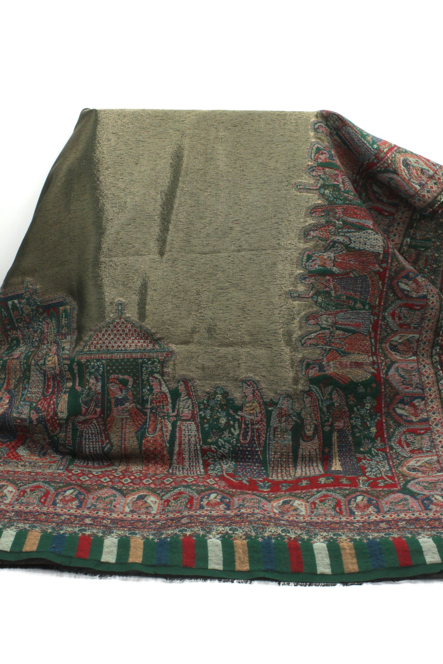 Premium Quality Moon Ligh multi color Woven Pashmina Cashmere Shawl