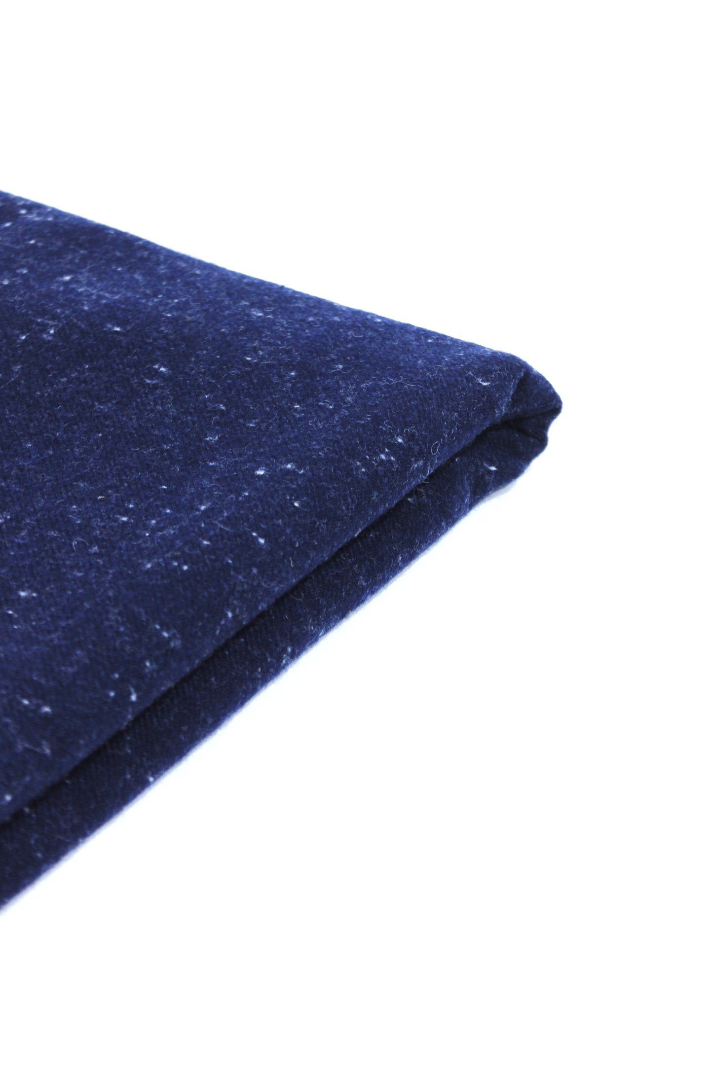 Premium Quality Navy Blue Dotted Woolen Blend Shawl