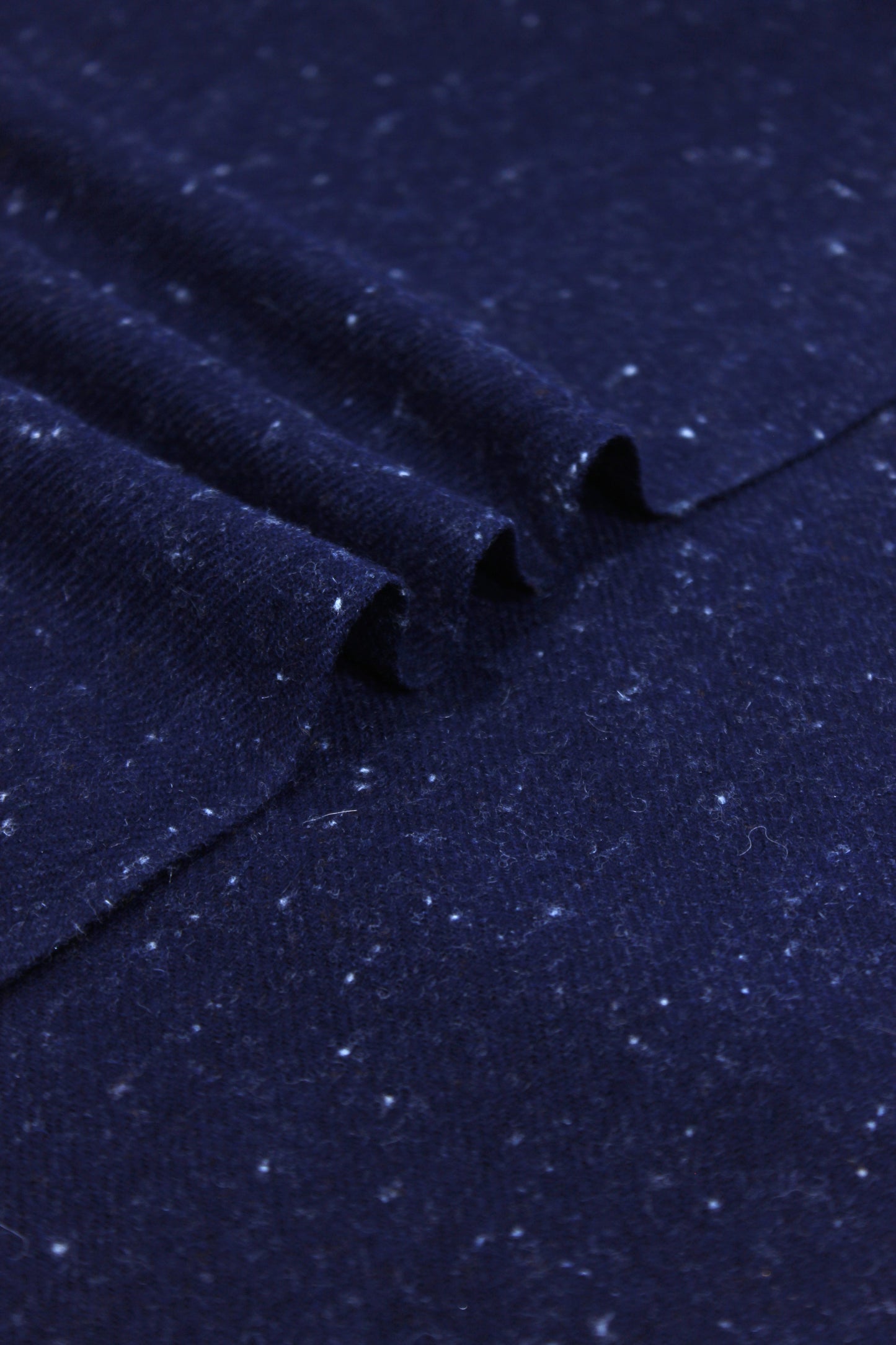 Premium Quality Navy Blue Dotted Woolen Blend Shawl