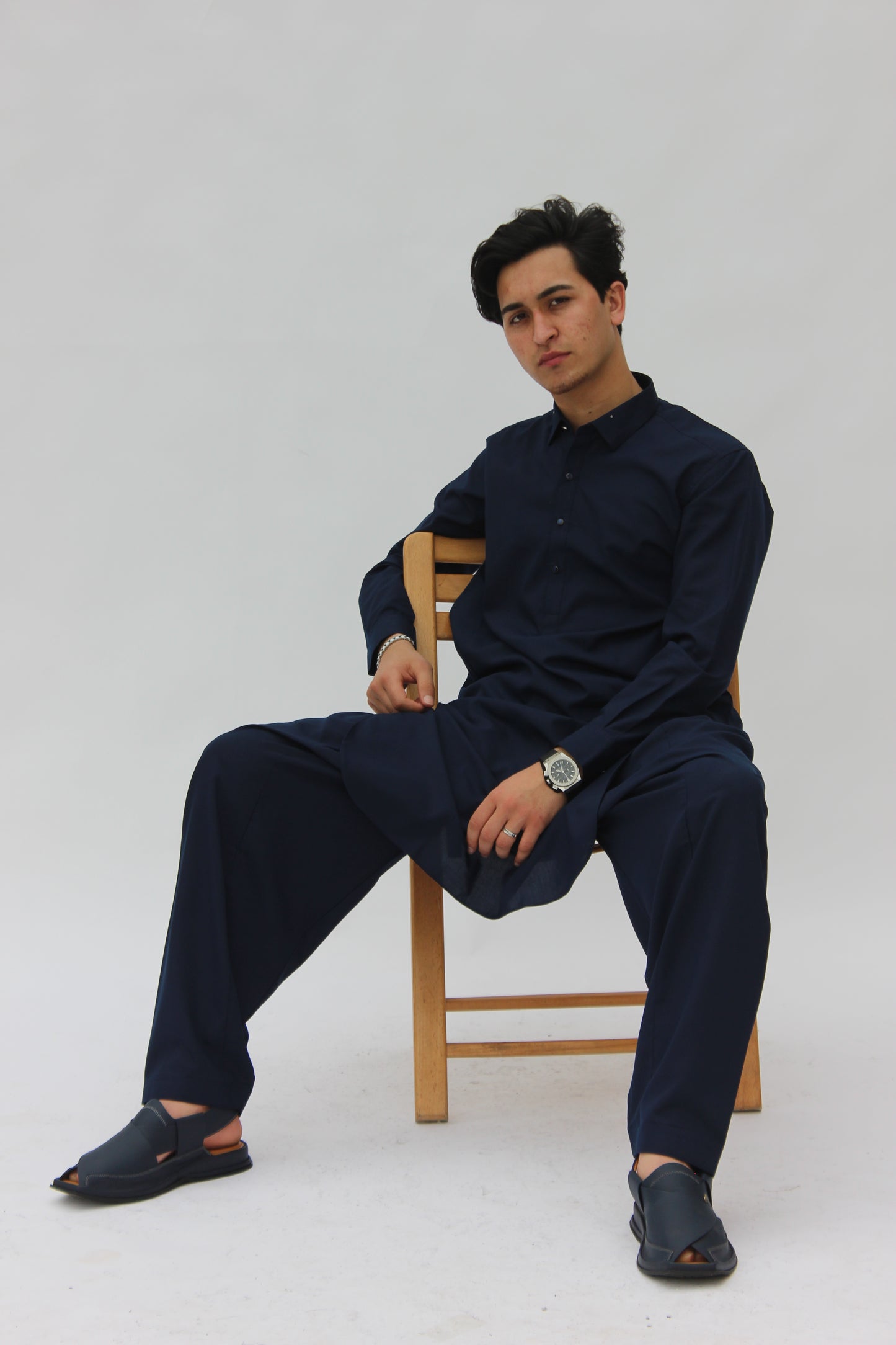 Premium Quality Navy Blue Kameez shalwar