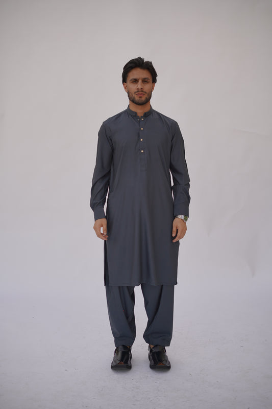 Premium Quality Navy Luxe Kurta Shalwar
