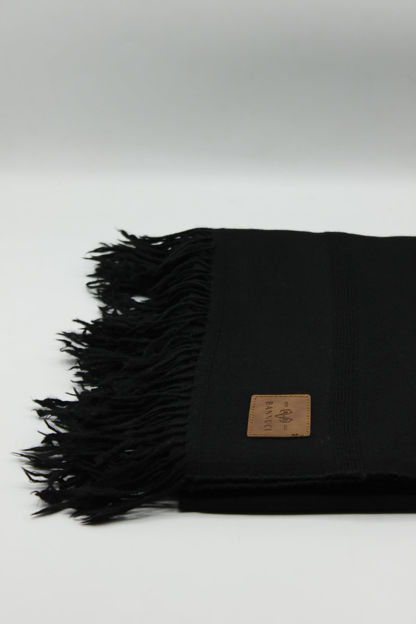Premium Quality Plain Black Pure Woolen Shawl