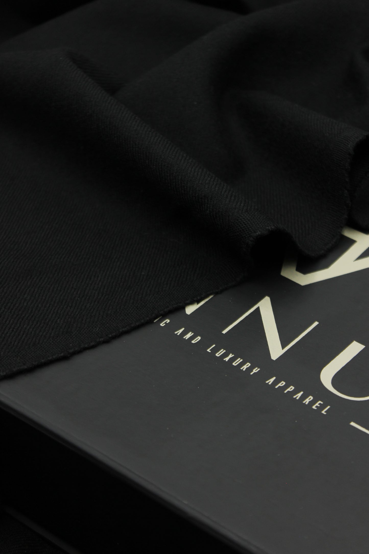 Premium Quality Plain Black Pure Woolen Shawl