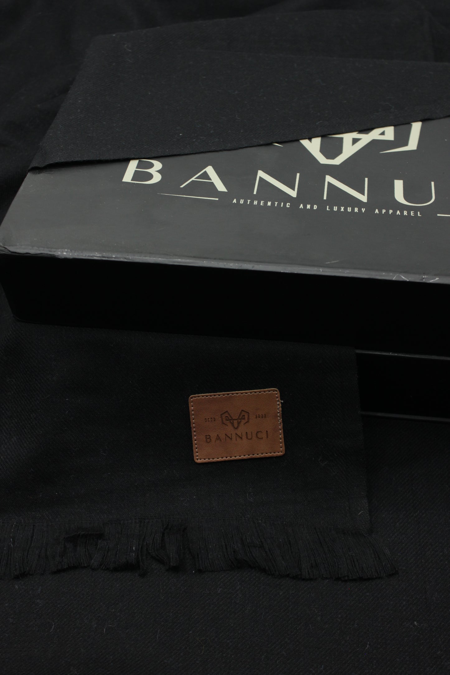 Premium Quality Pure Black Woolen Blend Shawl