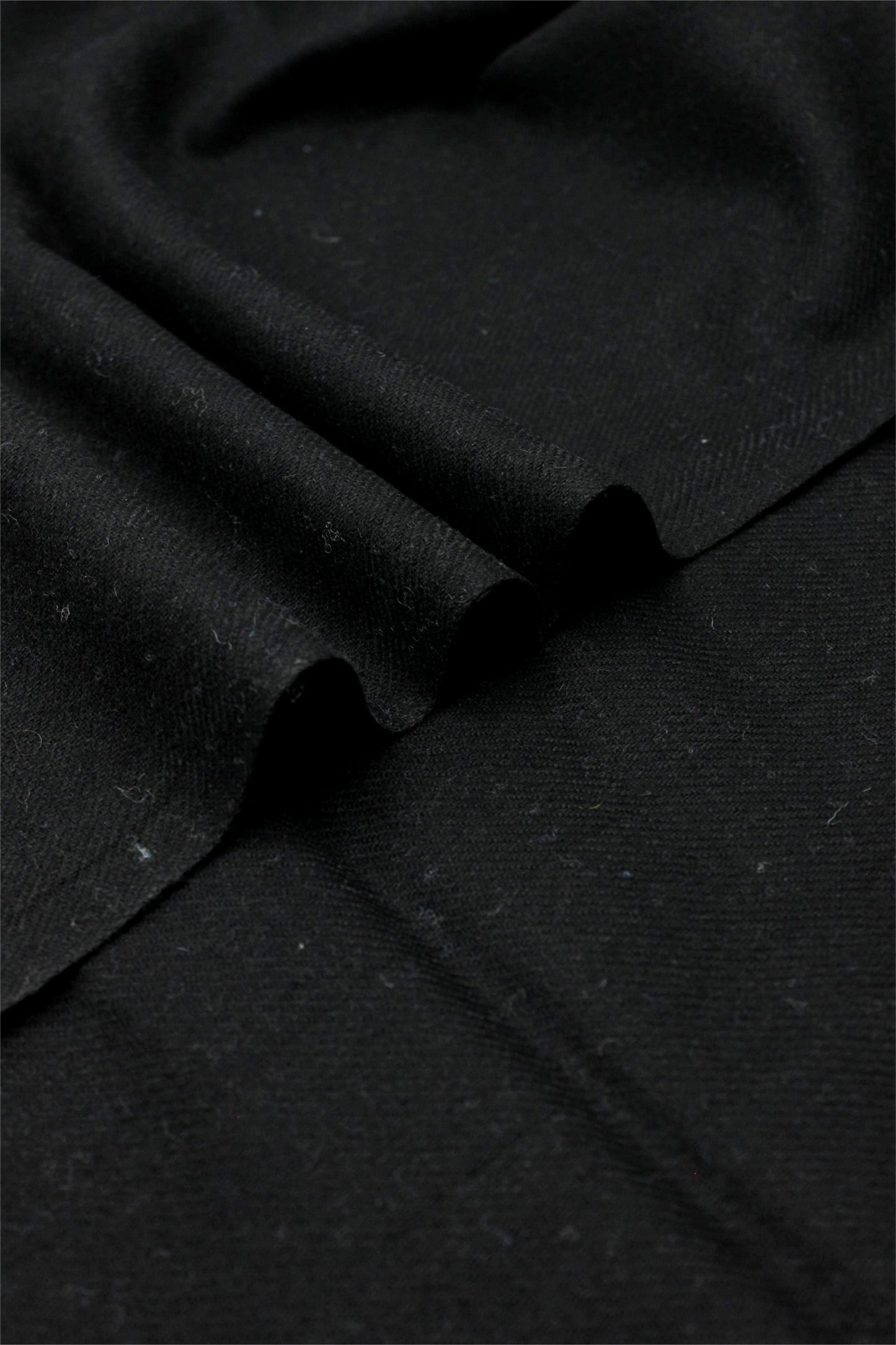 Premium Quality Pure Black Woolen Blend Shawl