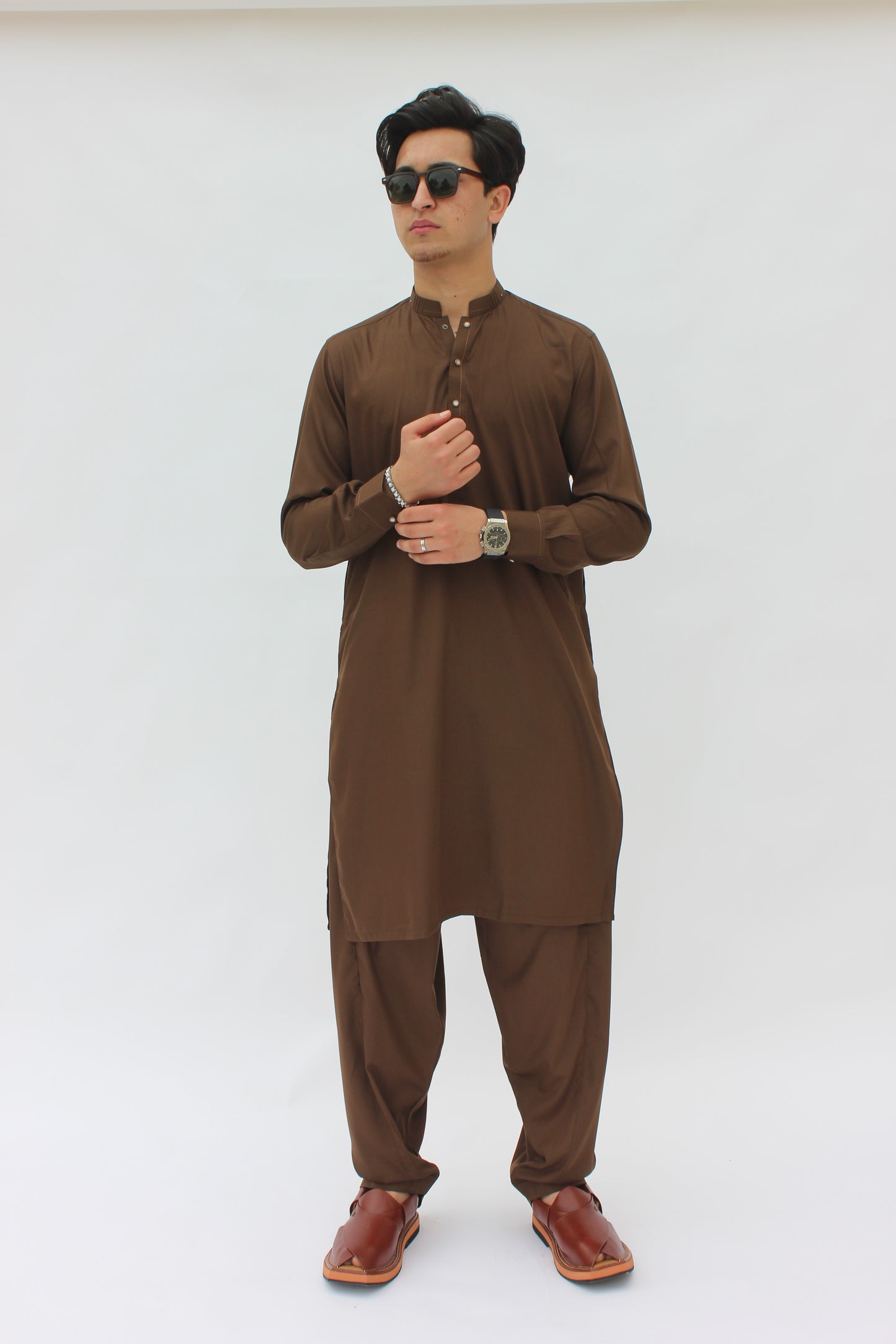 Premium Quality Rustic Mocha Kurta Shalwar