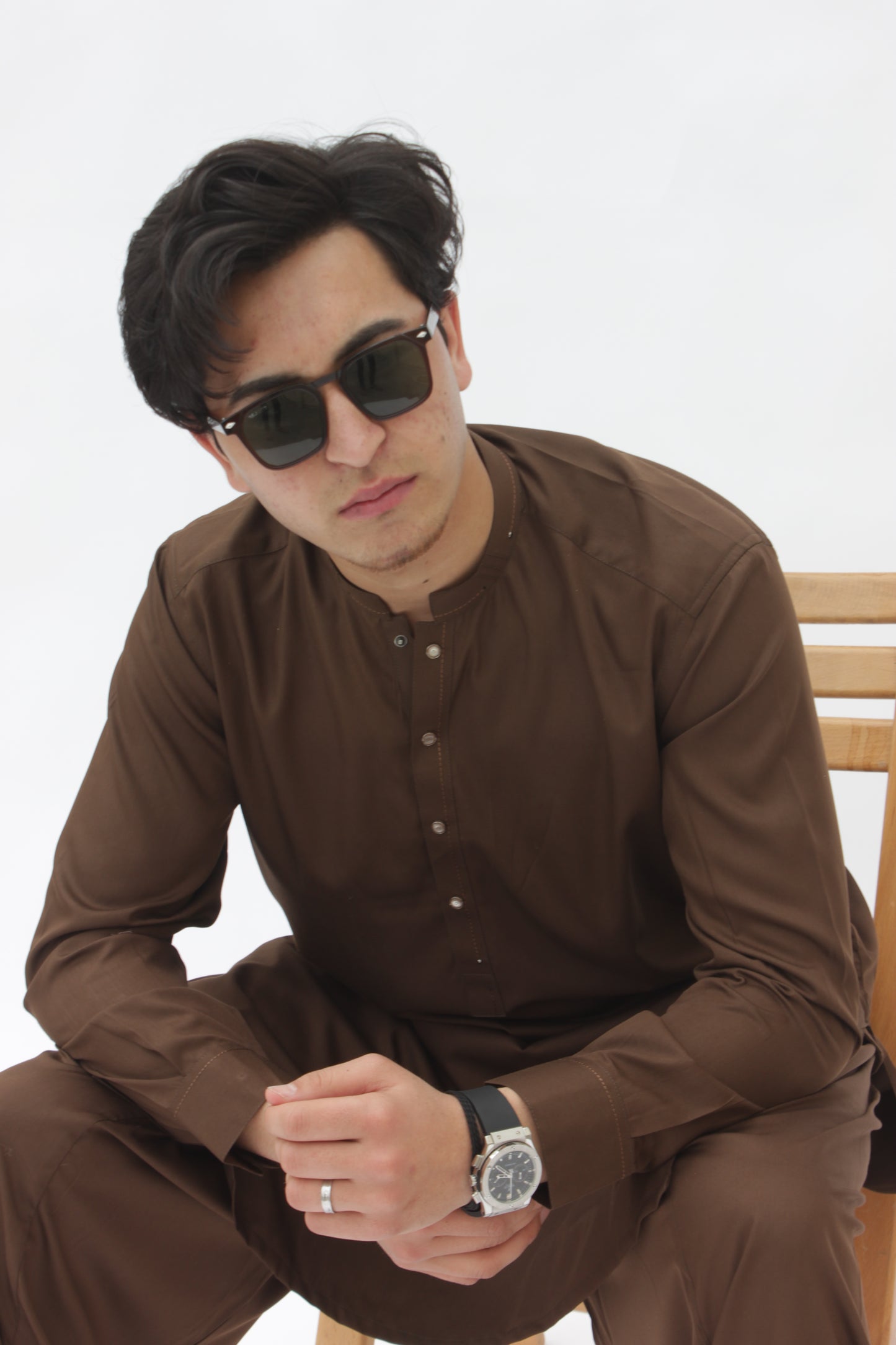 Premium Quality Rustic Mocha Kurta Shalwar