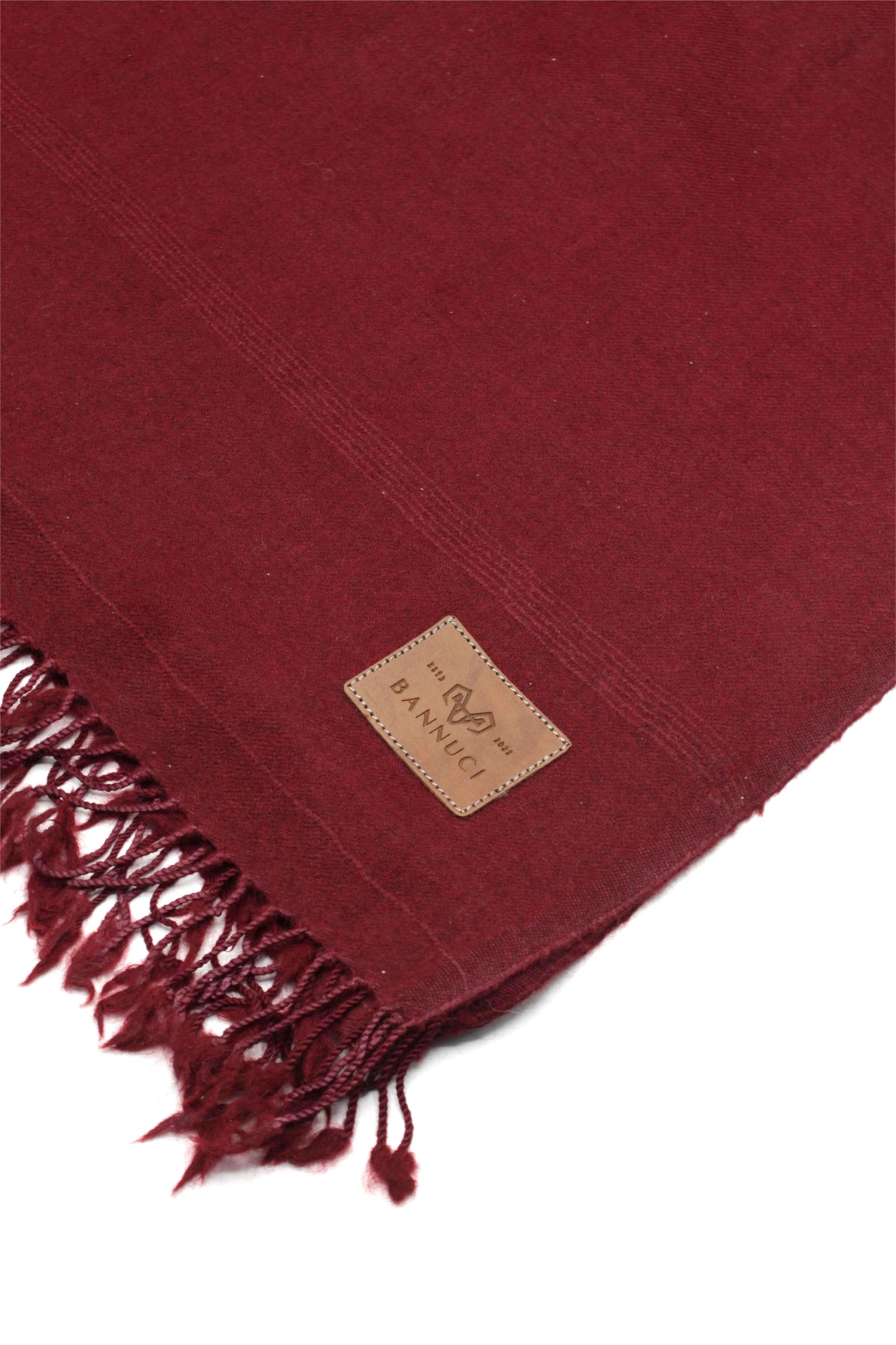 Premium Quality Single Fiber Meroon Plain Pure Woolen Shawl