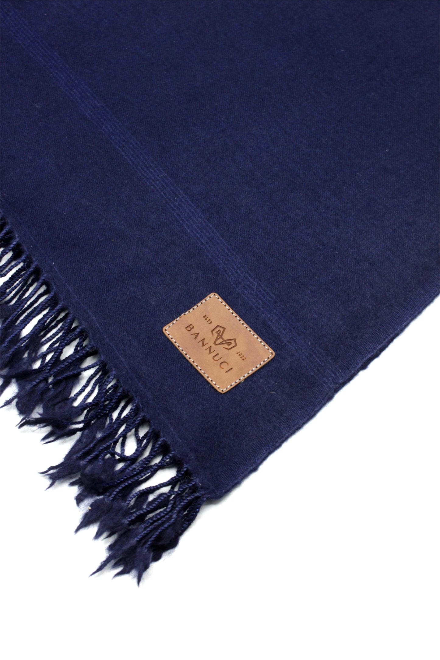 Premium Quality  Single Fiber Navy Blue Plain Pure Woolen Shawl