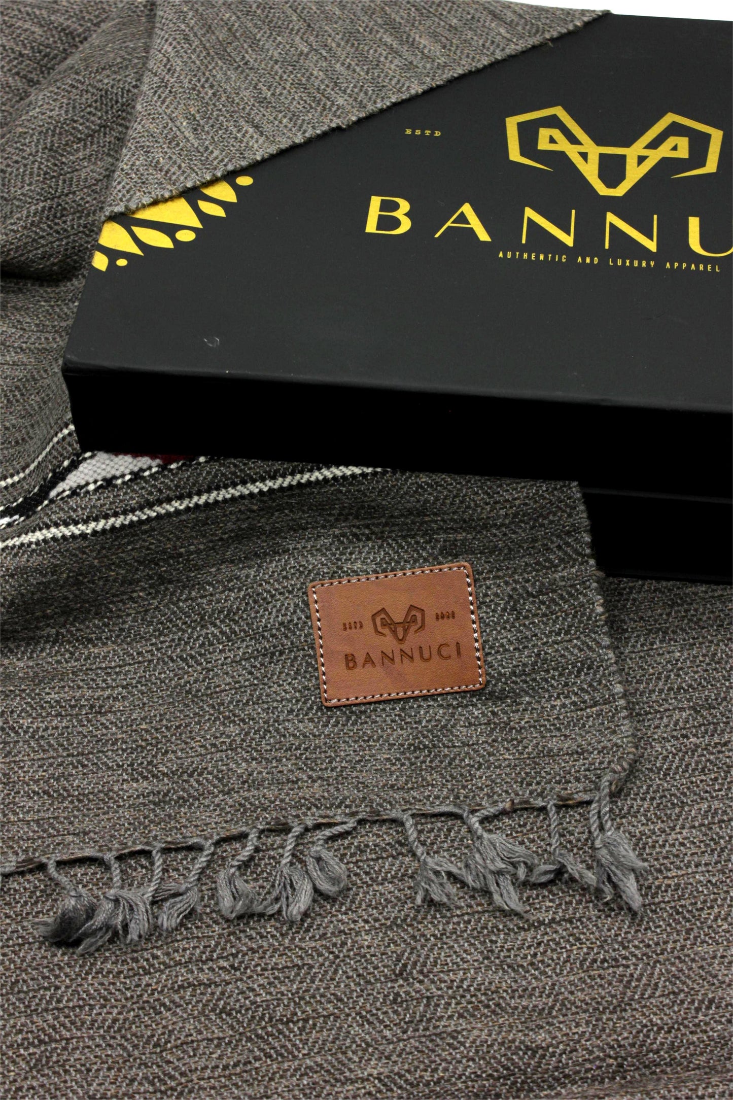 Premium Quality dark grey  stripped design muffler