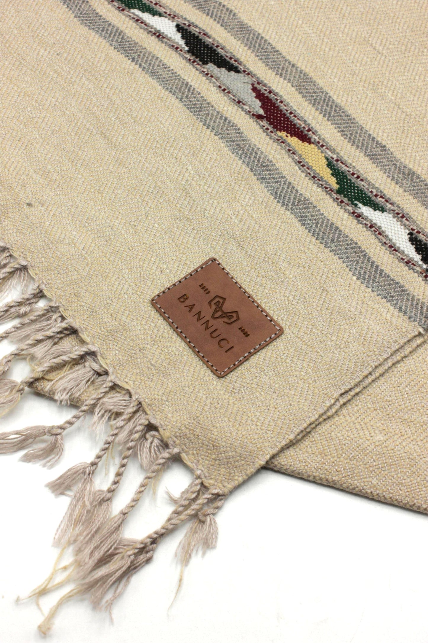 Premium Quality light beige stripped design muffler