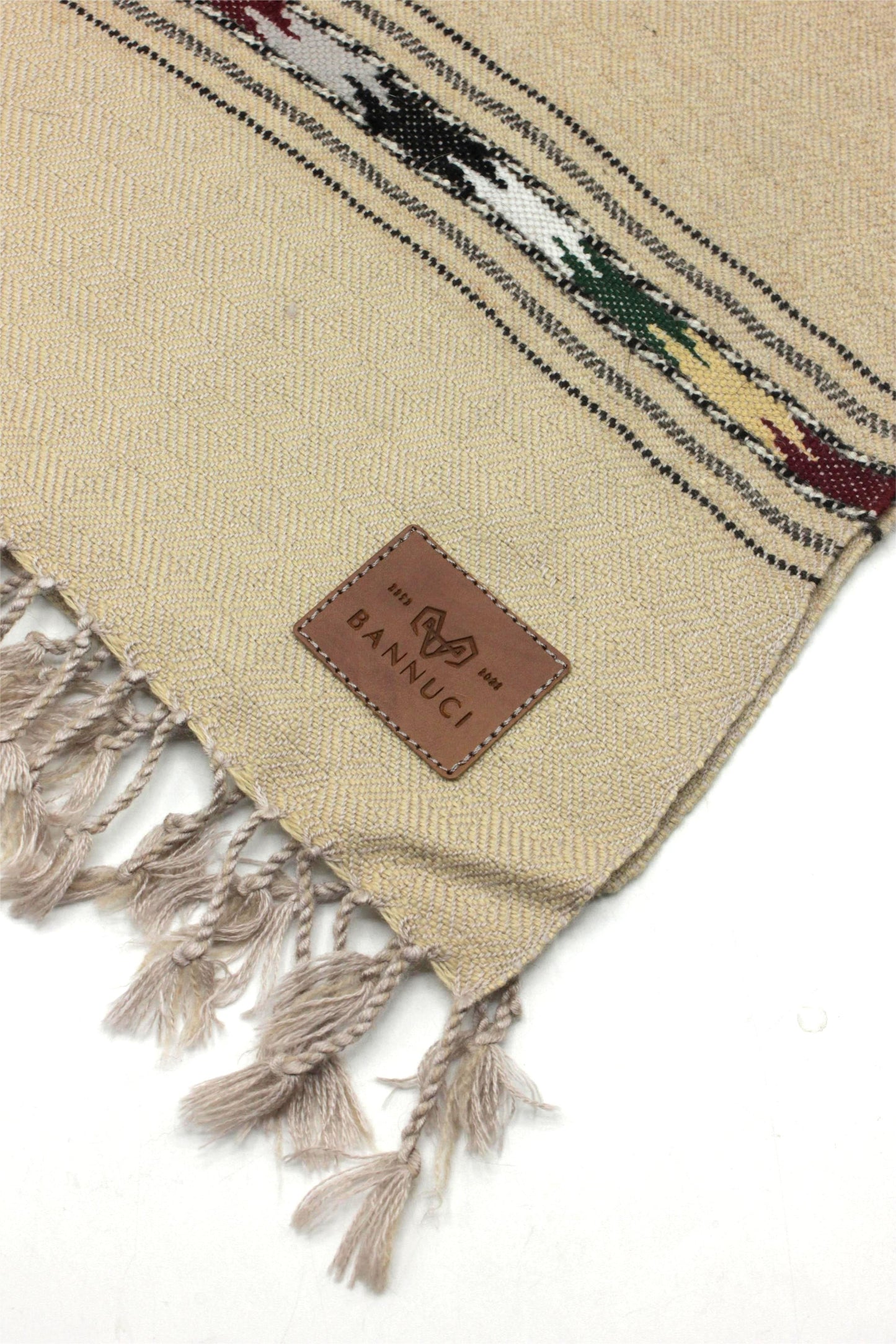 Premium Quality light brown-beige stripped design muffler