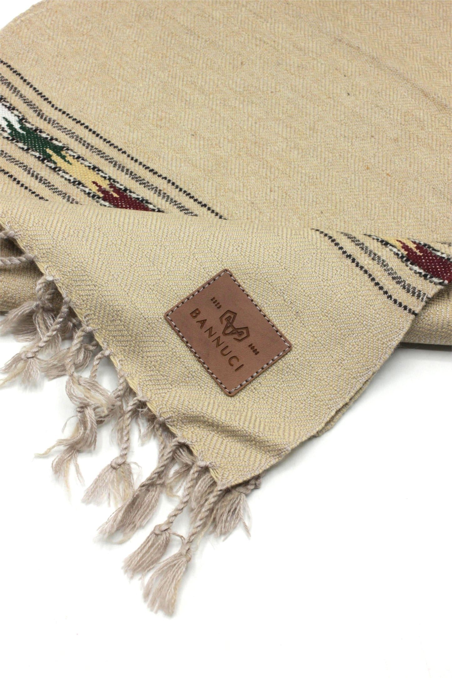 Premium Quality light brown-beige stripped design muffler