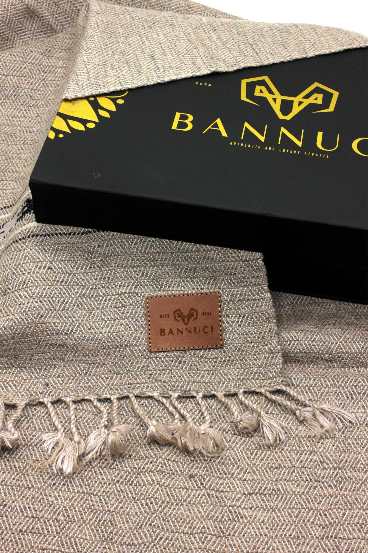 Premium Quality light brown stripped design muffler