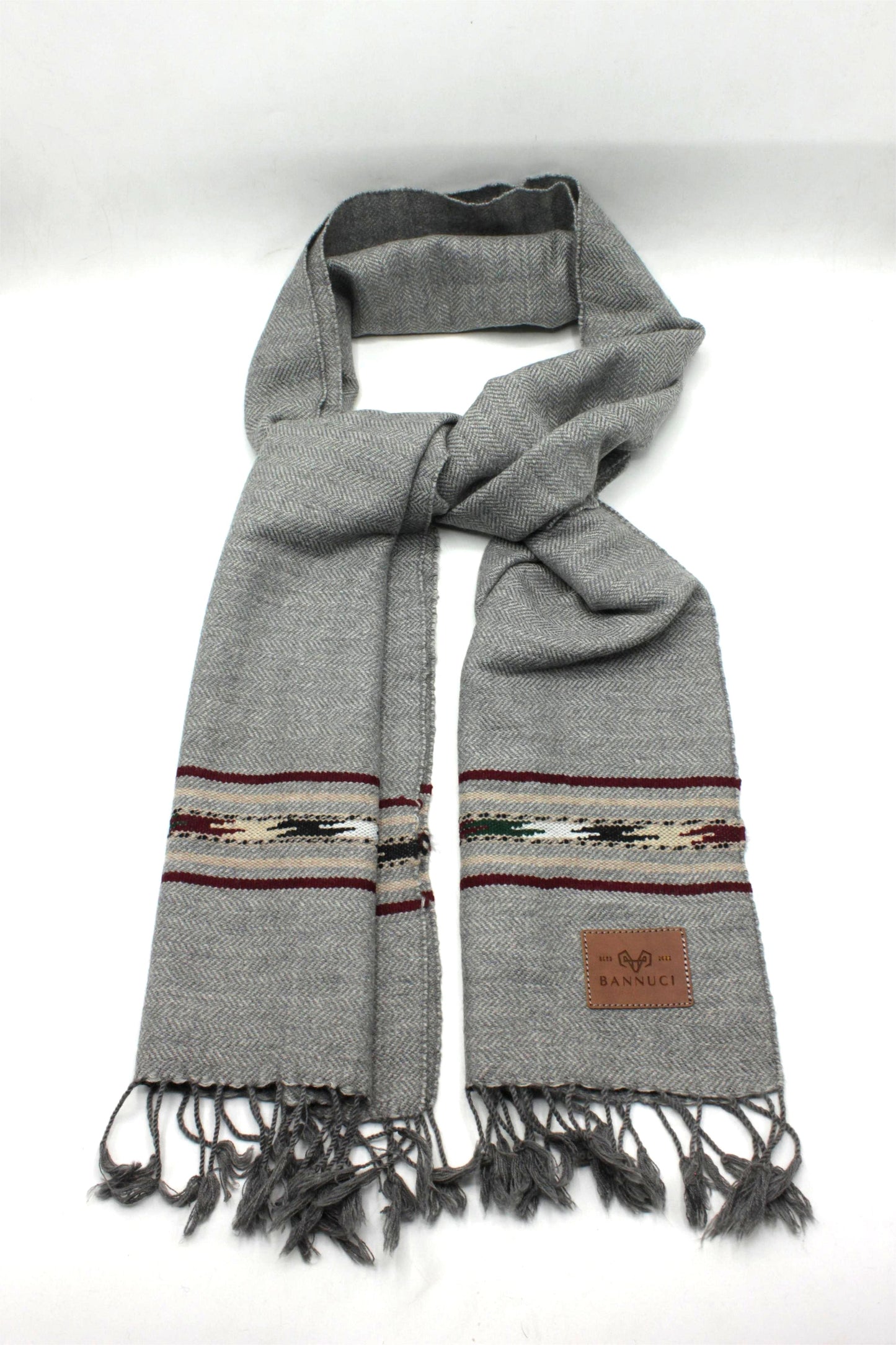 Premium Quality light grey silver stripped design muffler