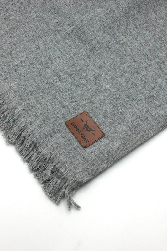 Premium Quality Gray Woolen Blend Shawl
